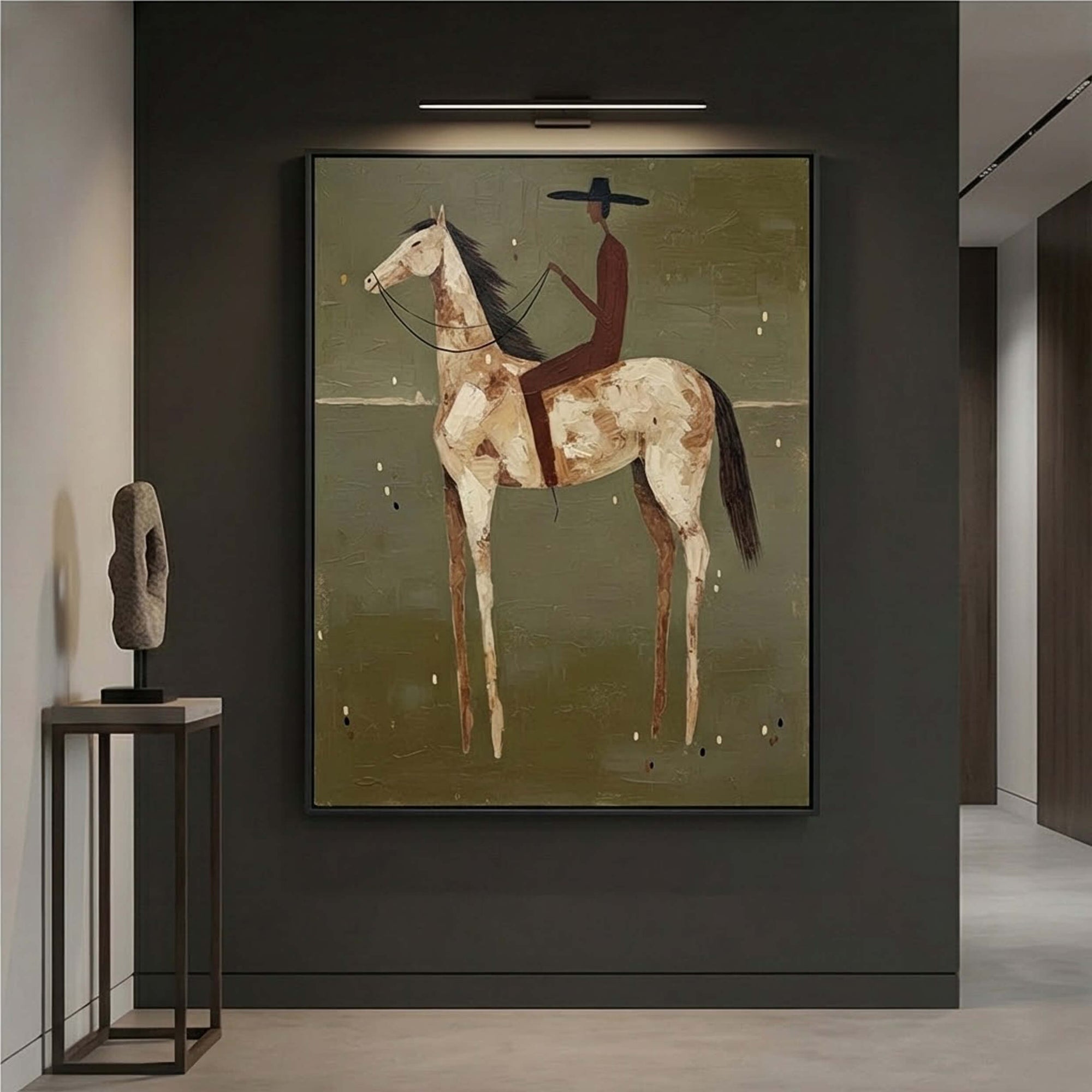 Vintage Americana Art | Olive Solitude