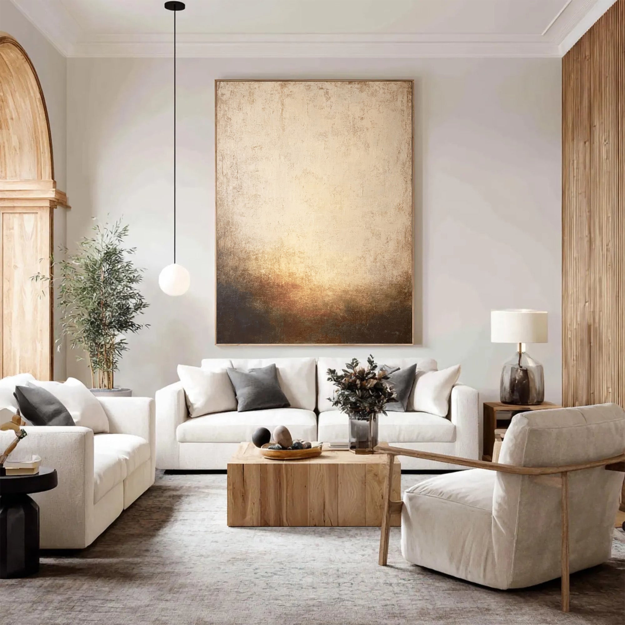 Minimalist Beige Art
