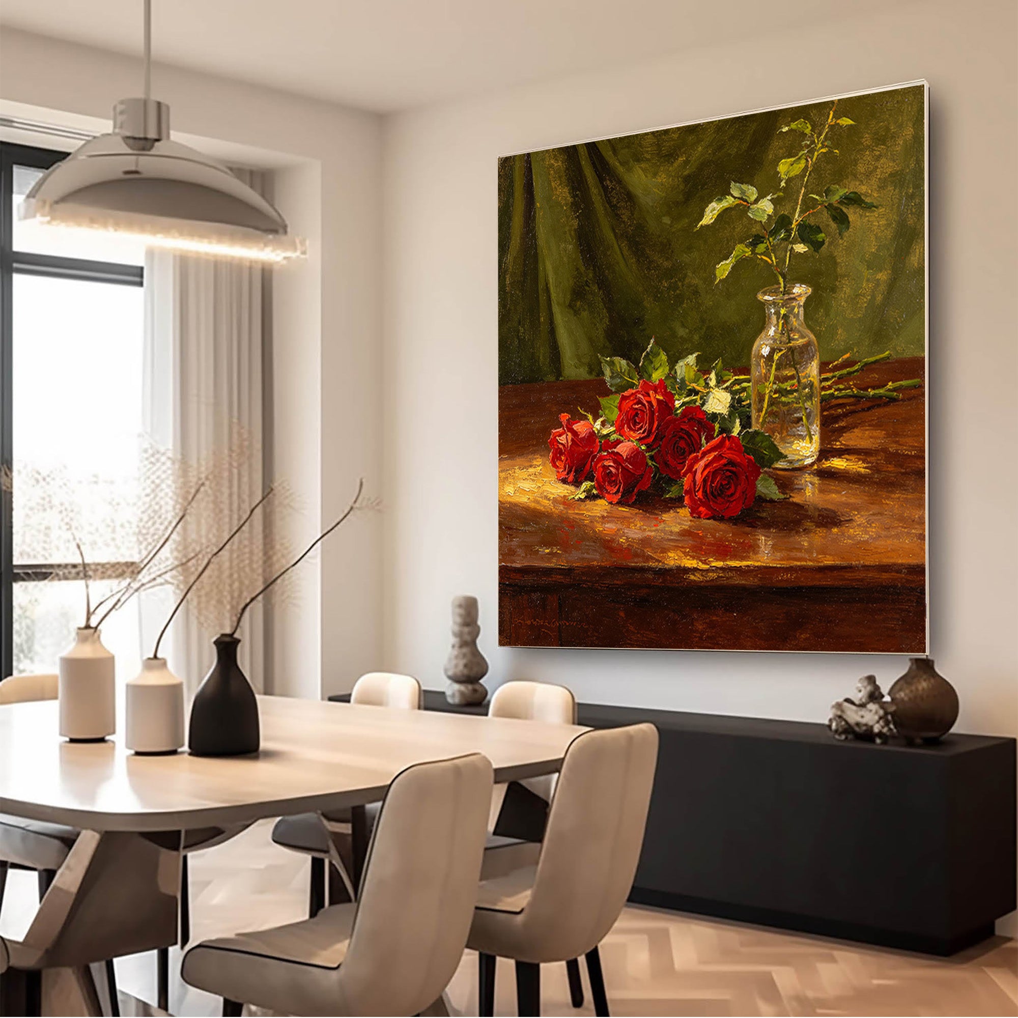 Rose Still Life Painting