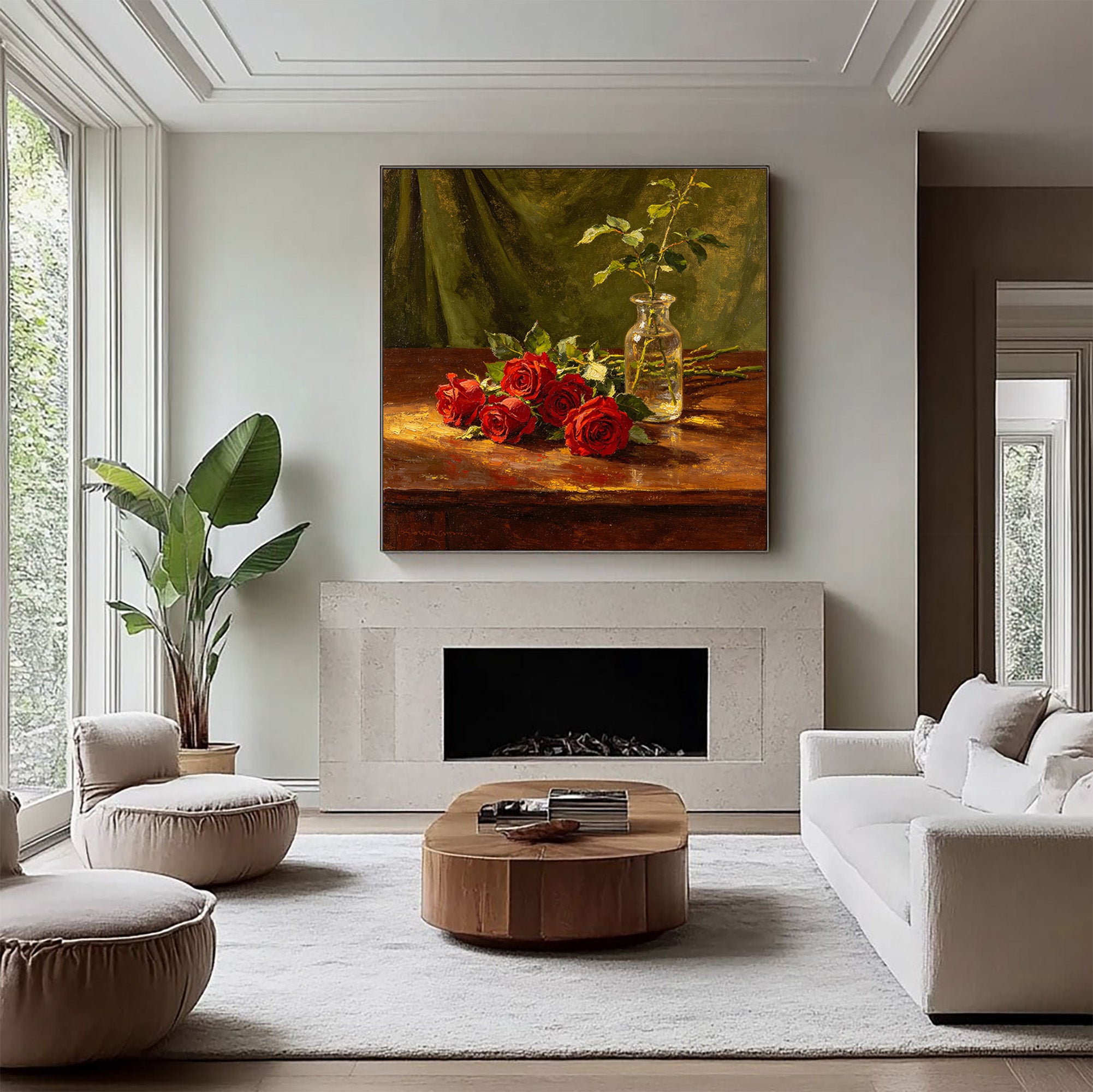 Rose Still Life Painting