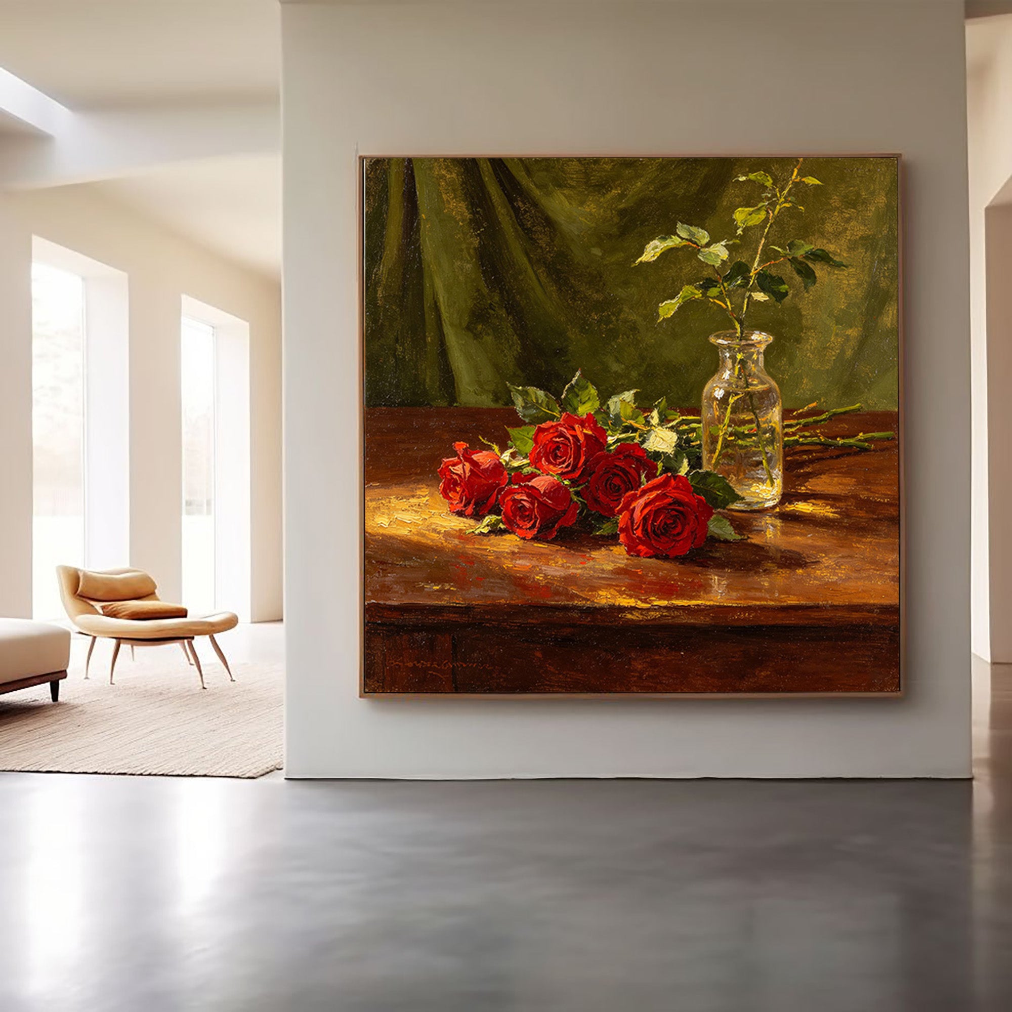 Rose Still Life Painting
