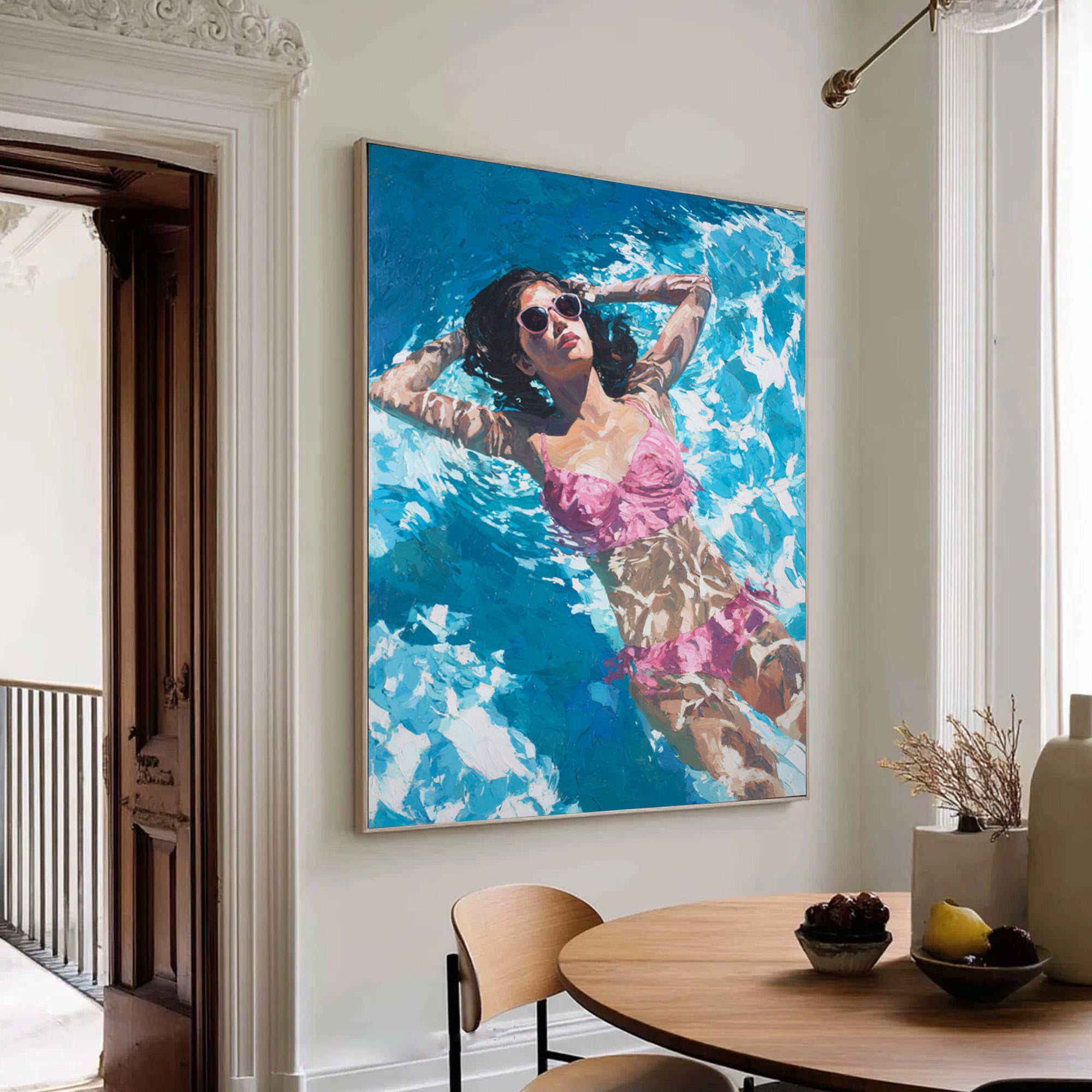 Swimming Women Art--P002