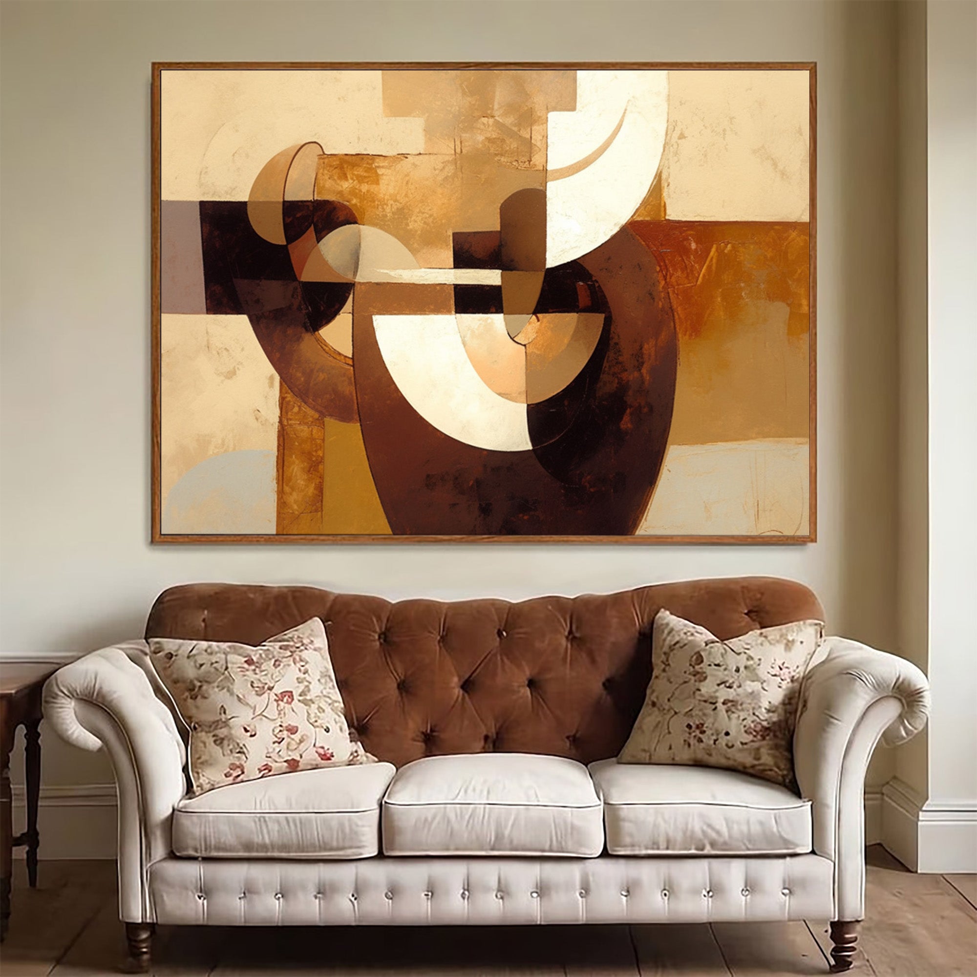 Brown Geometric Art-GP009
