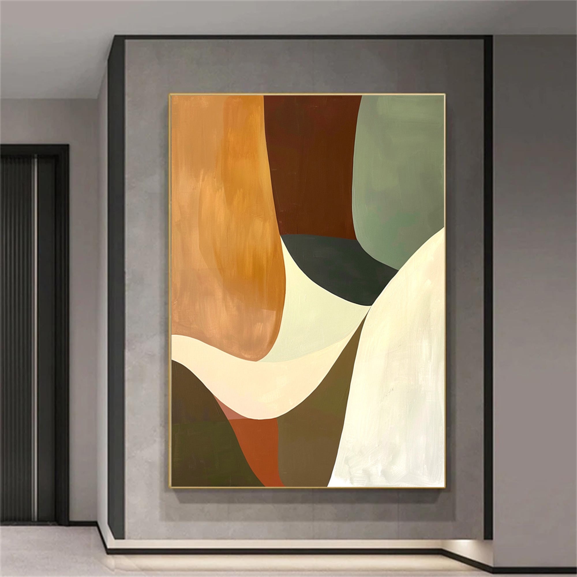 Brown Geometric Art-GP007