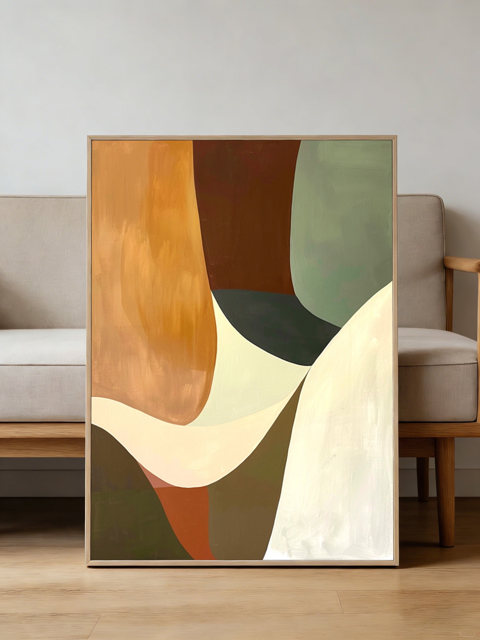 Brown Geometric Art-GP007