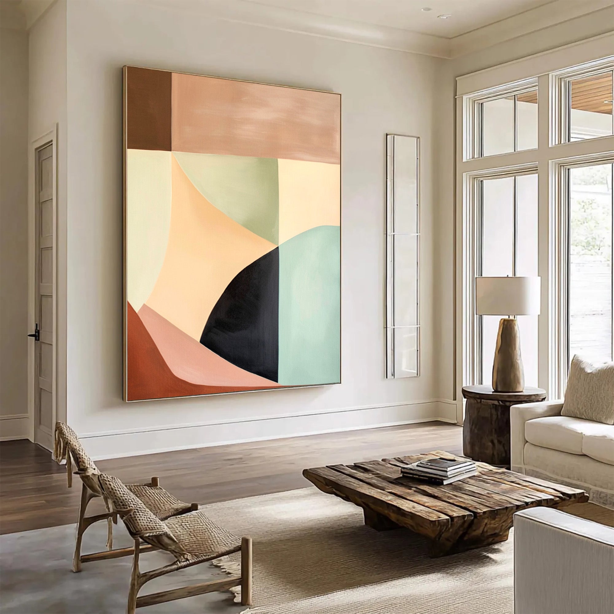 Brown Geometric Art-GP008