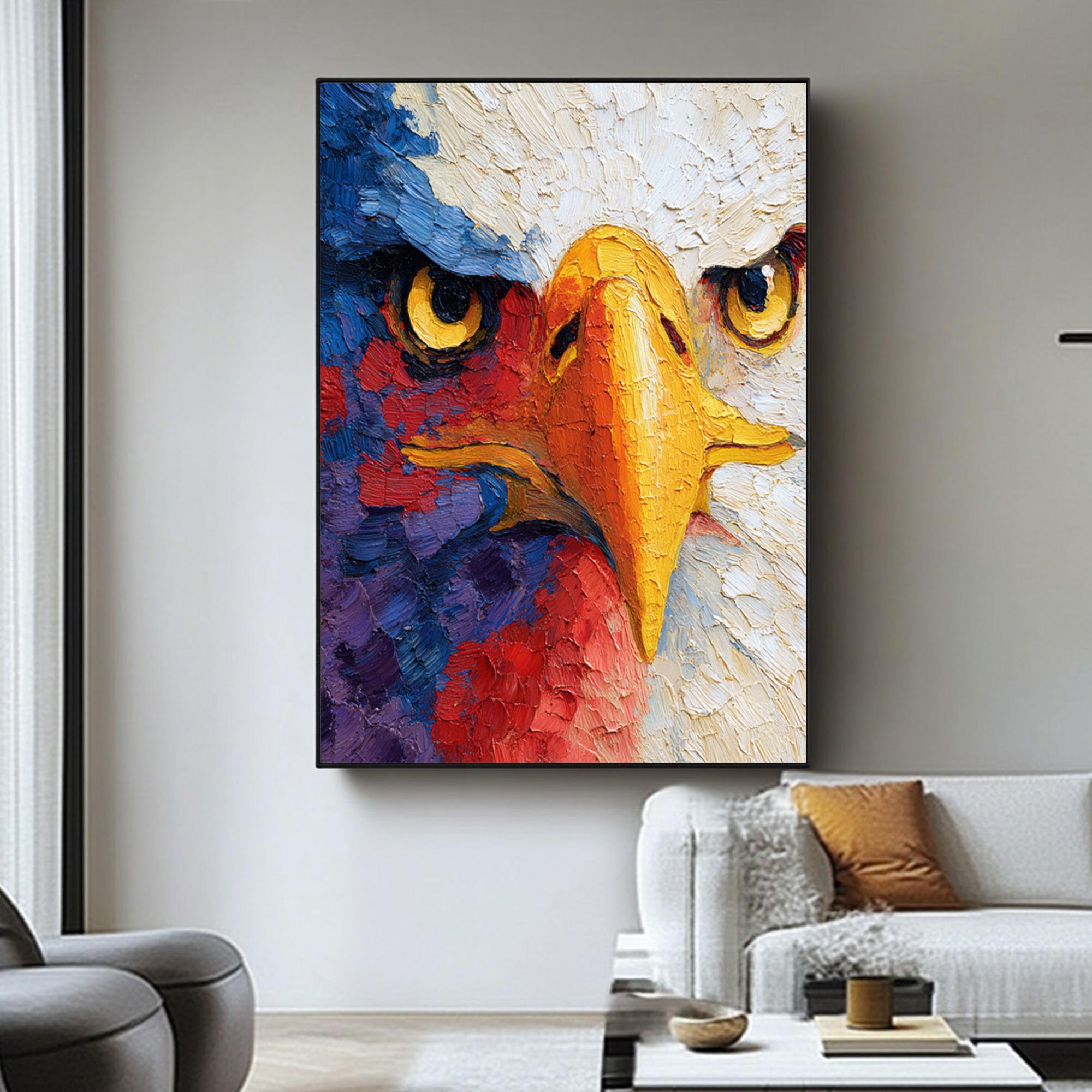 Eagle Oil Painting--#G09