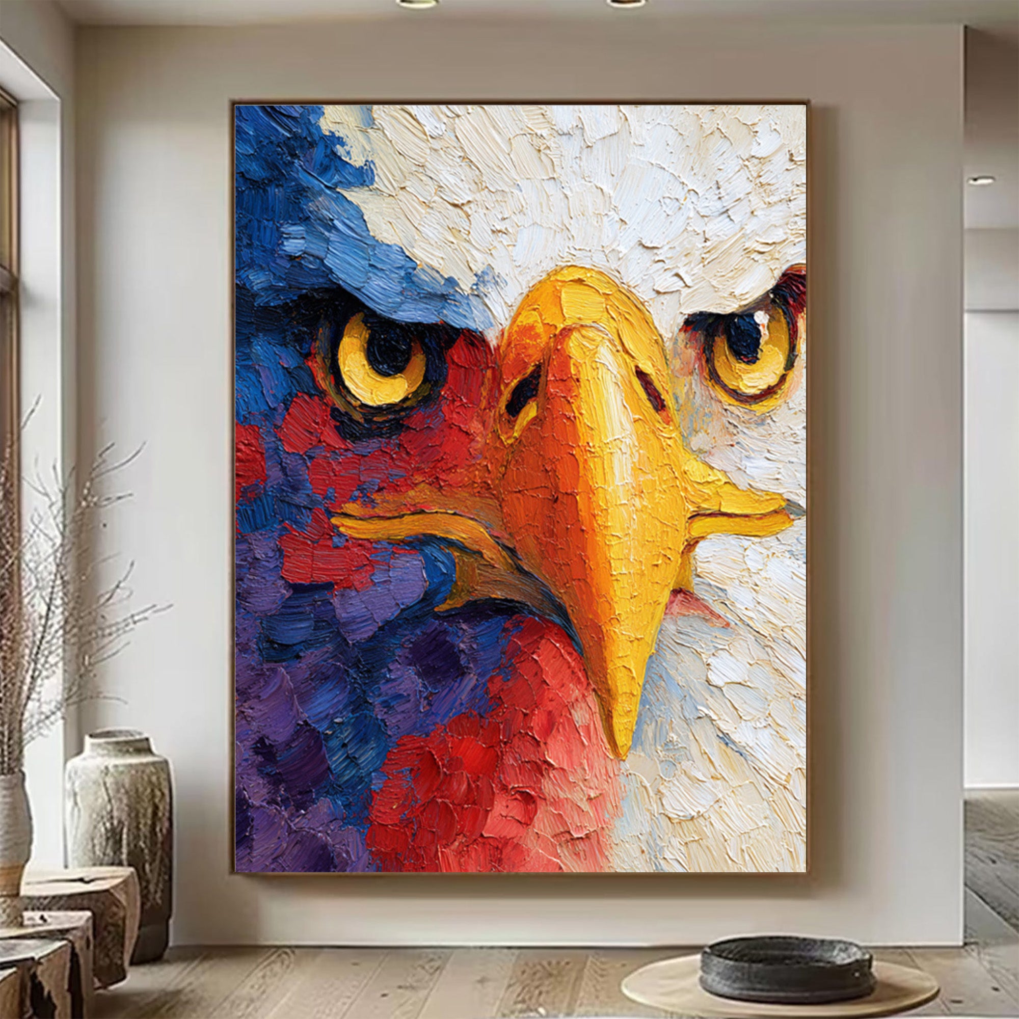 Eagle Oil Painting--#G09