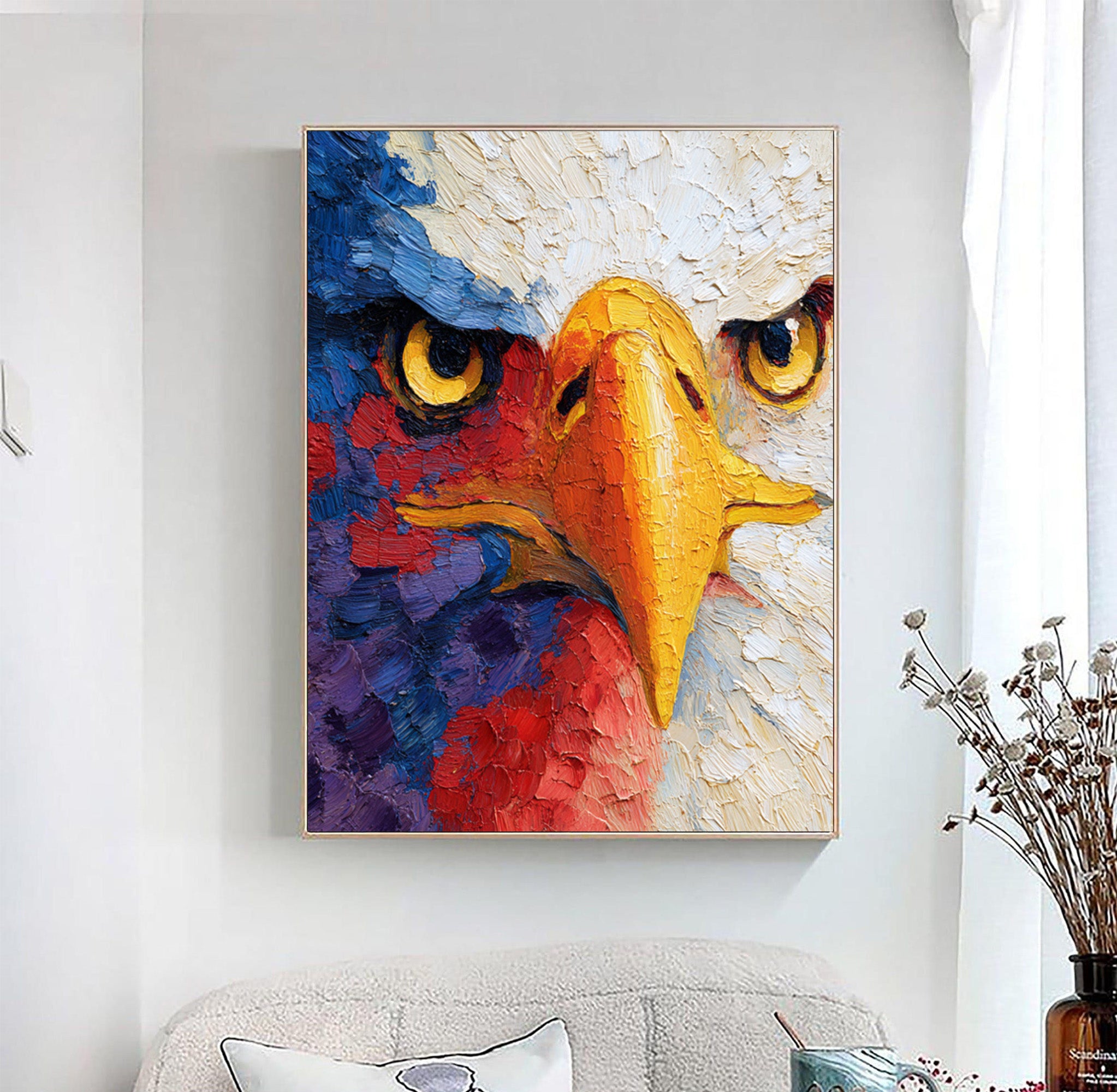 Eagle Oil Painting--#G09