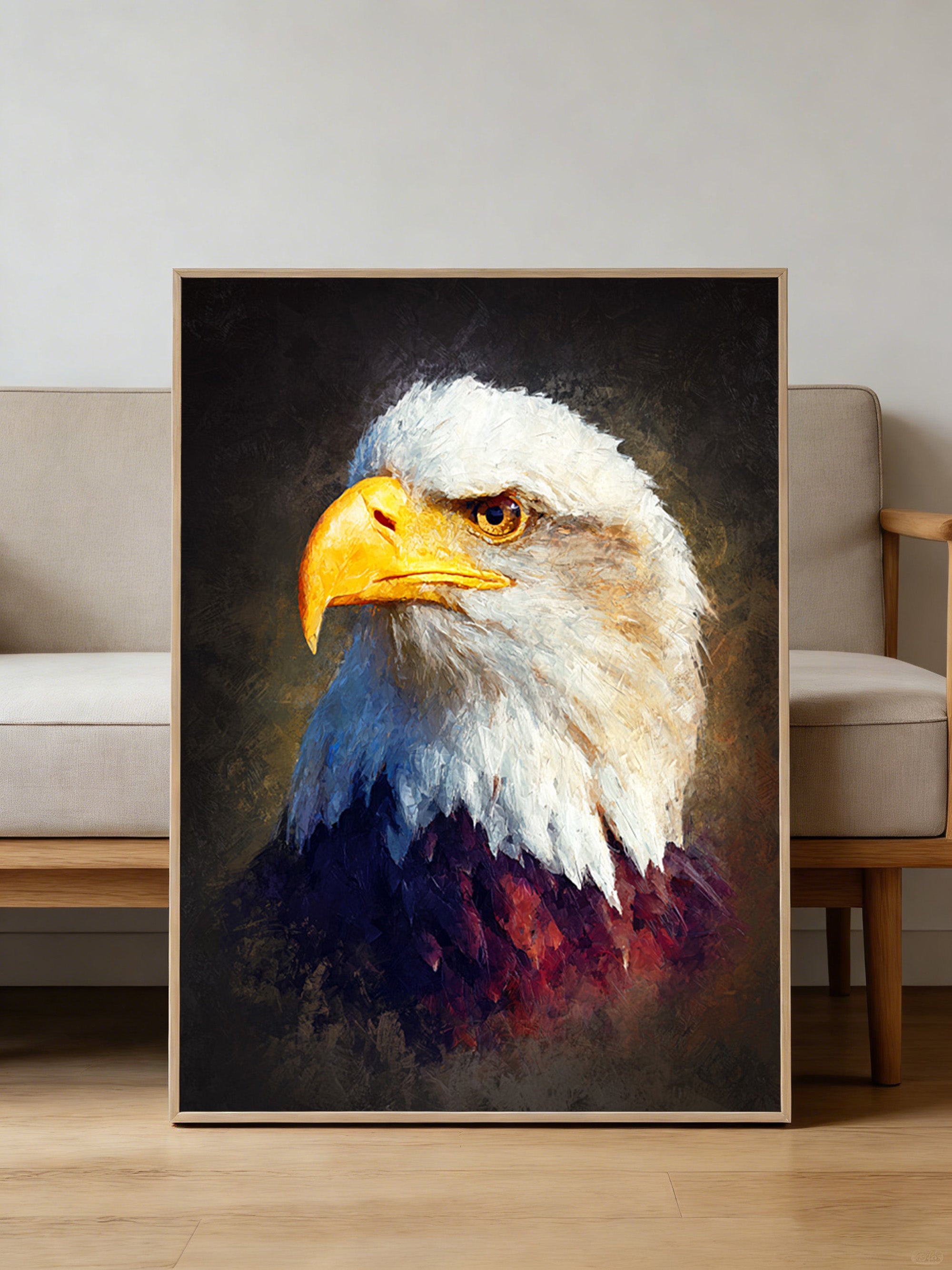 Eagle Oil Painting--#G11