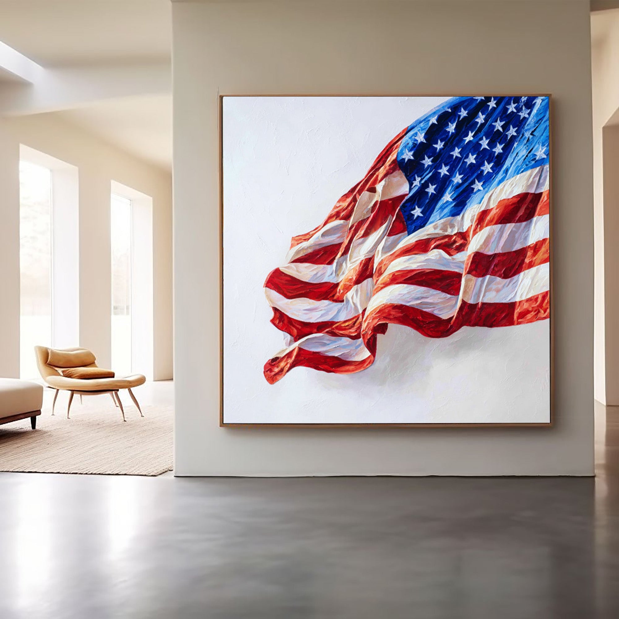 American Flag Art--U05