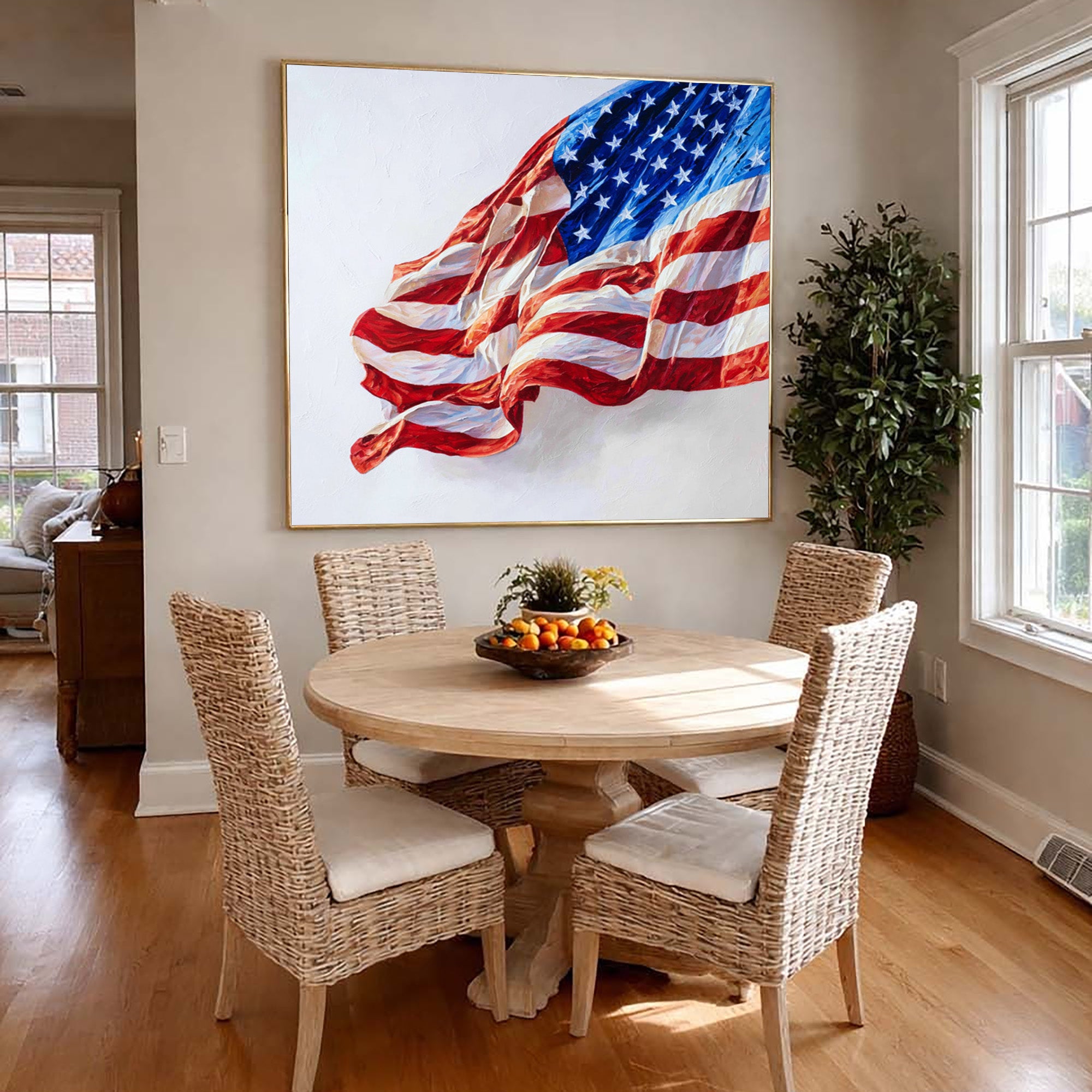 American Flag Art--U05