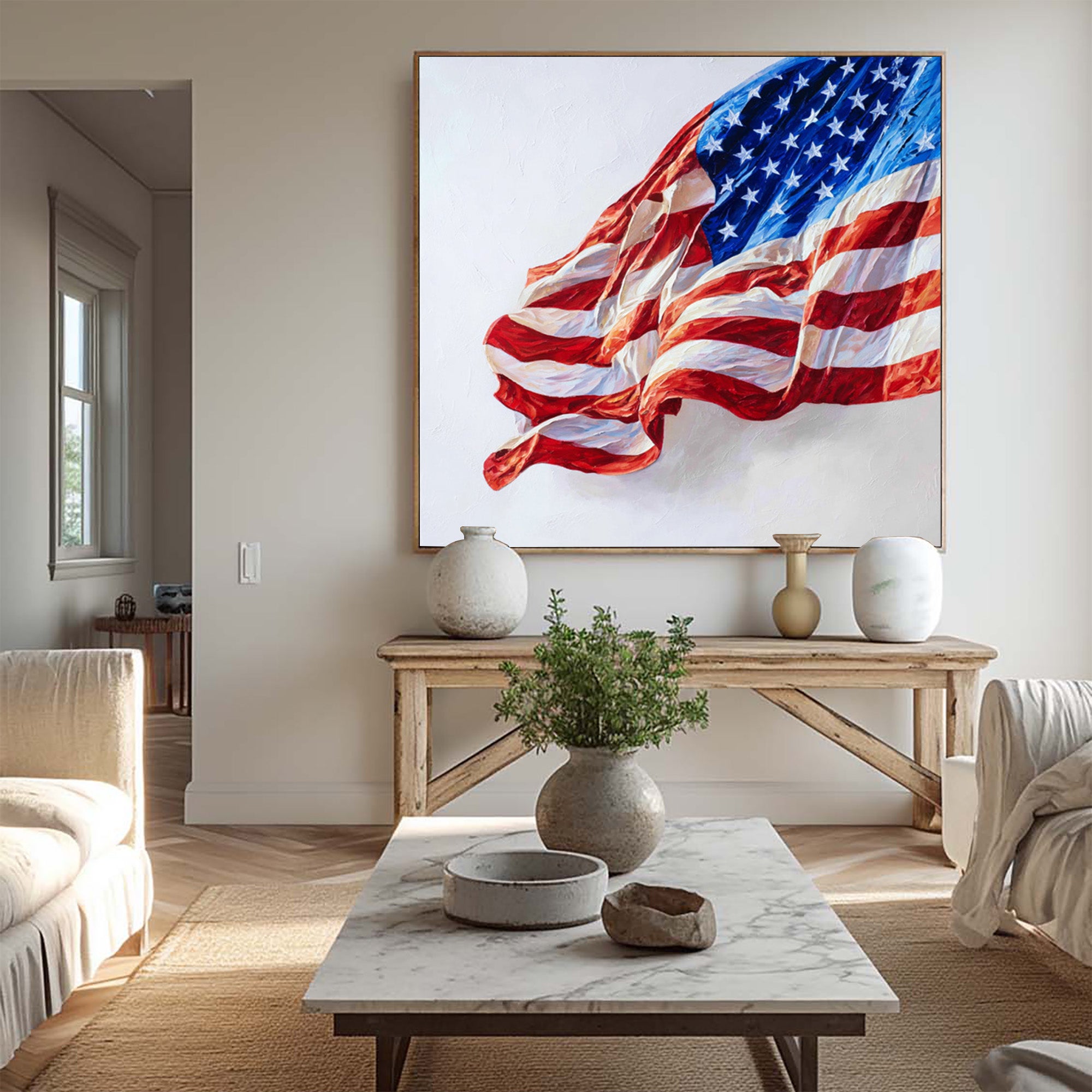 American Flag Art--U05