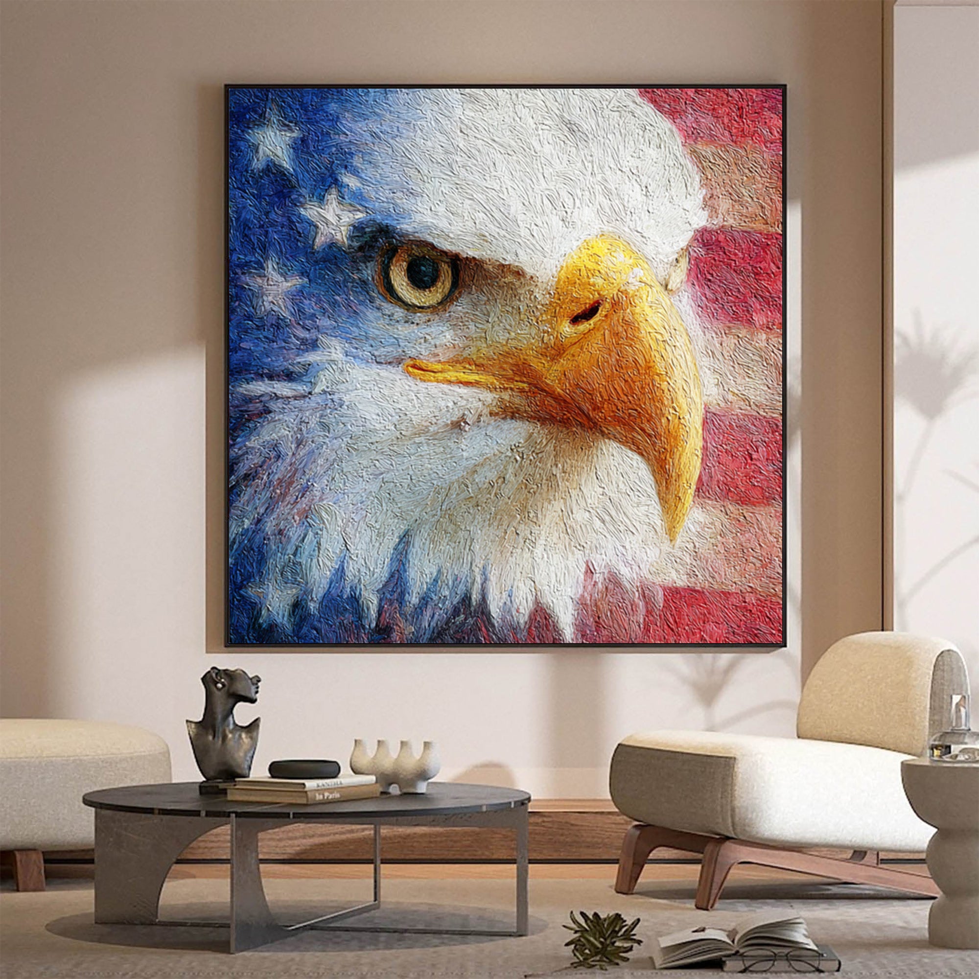Eagle Oil Painting--#G08