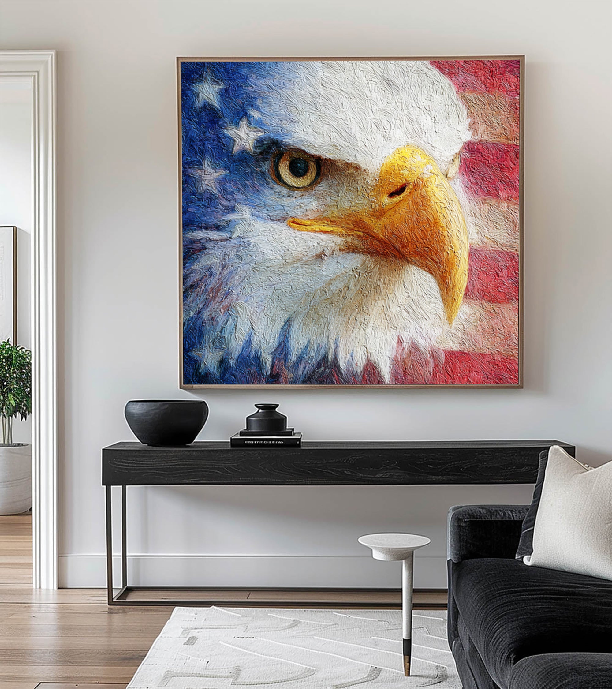 Eagle Oil Painting--#G08