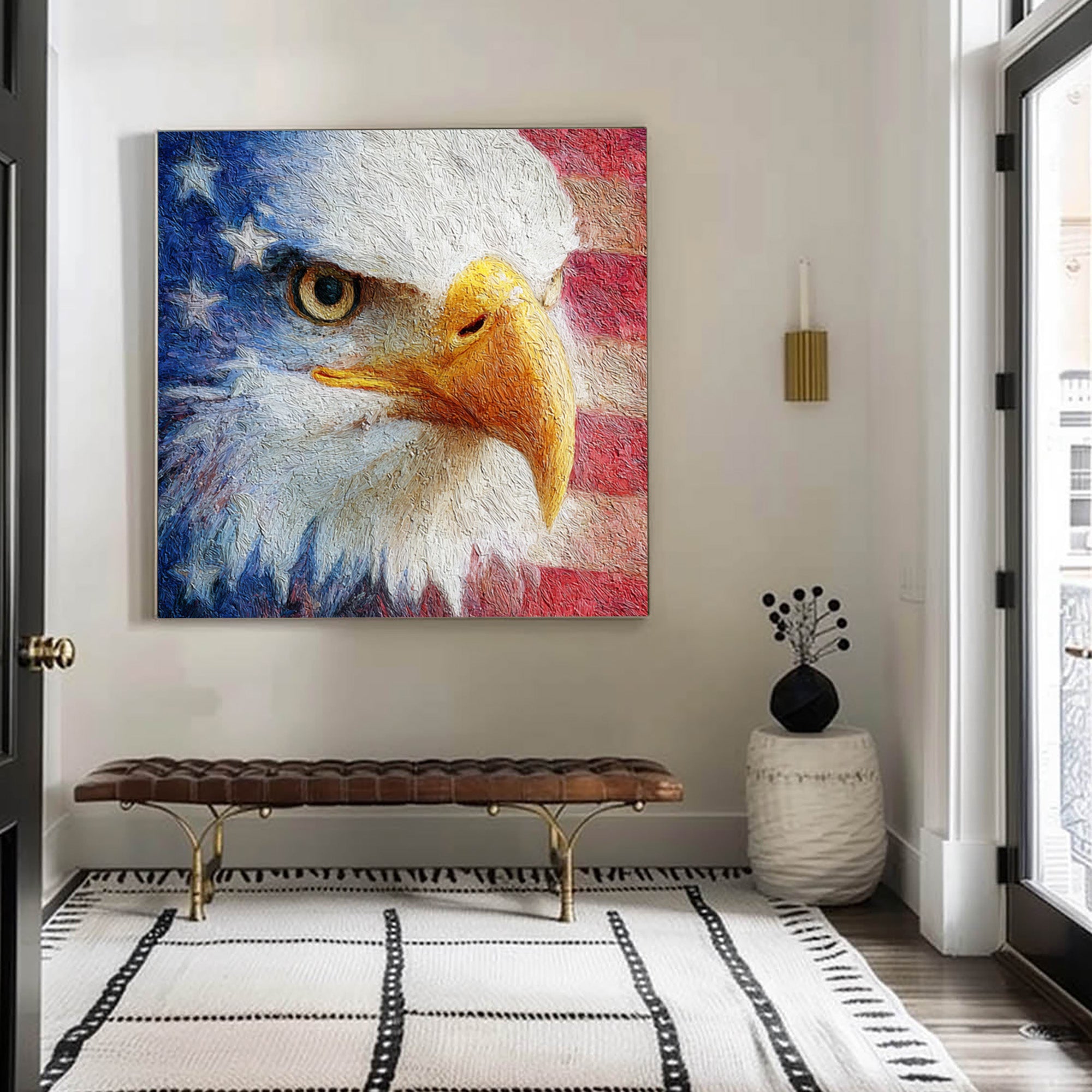 Eagle Oil Painting--#G08