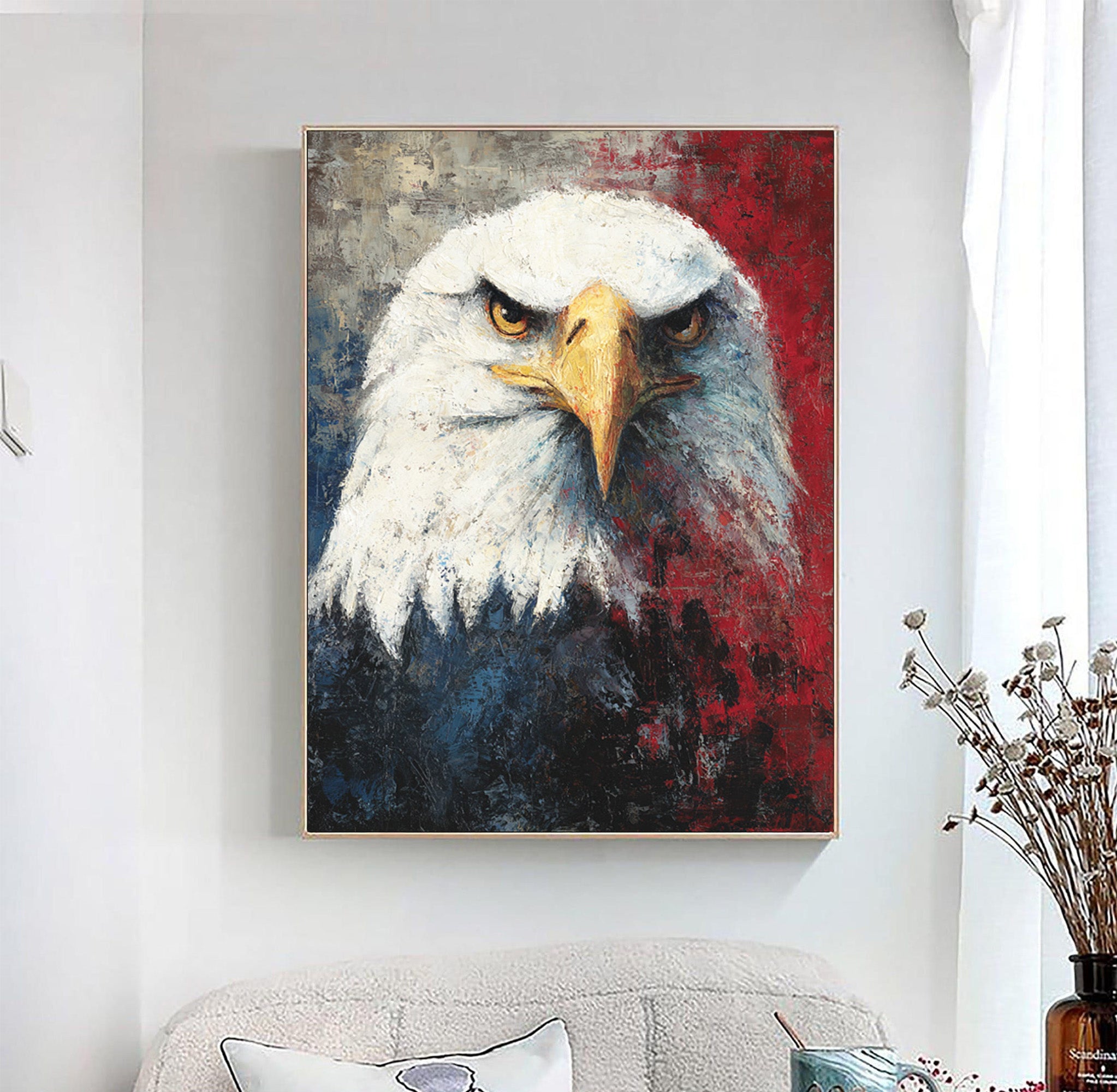 Eagle Oil Painting--#G12