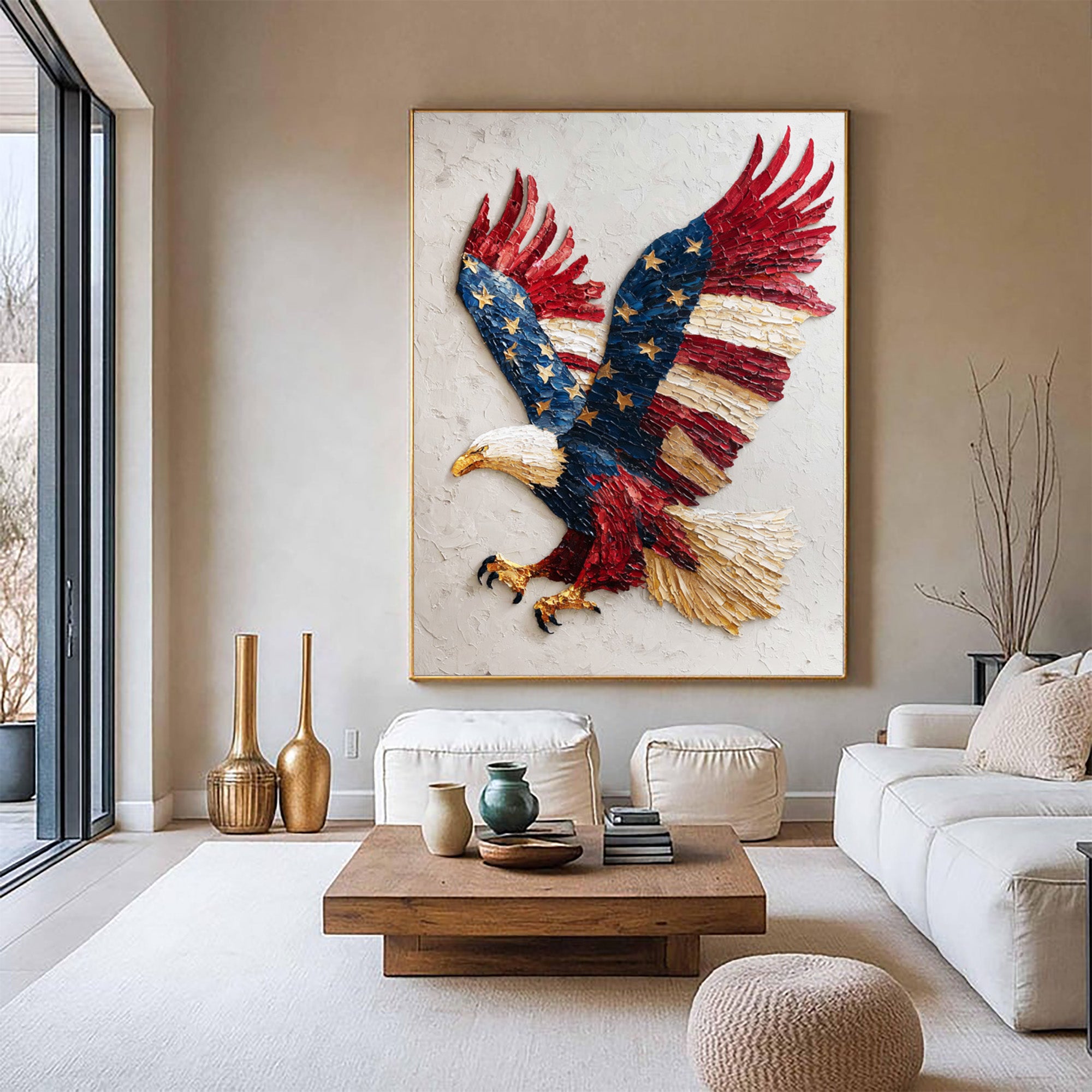 Eagle Oil Painting--#G03