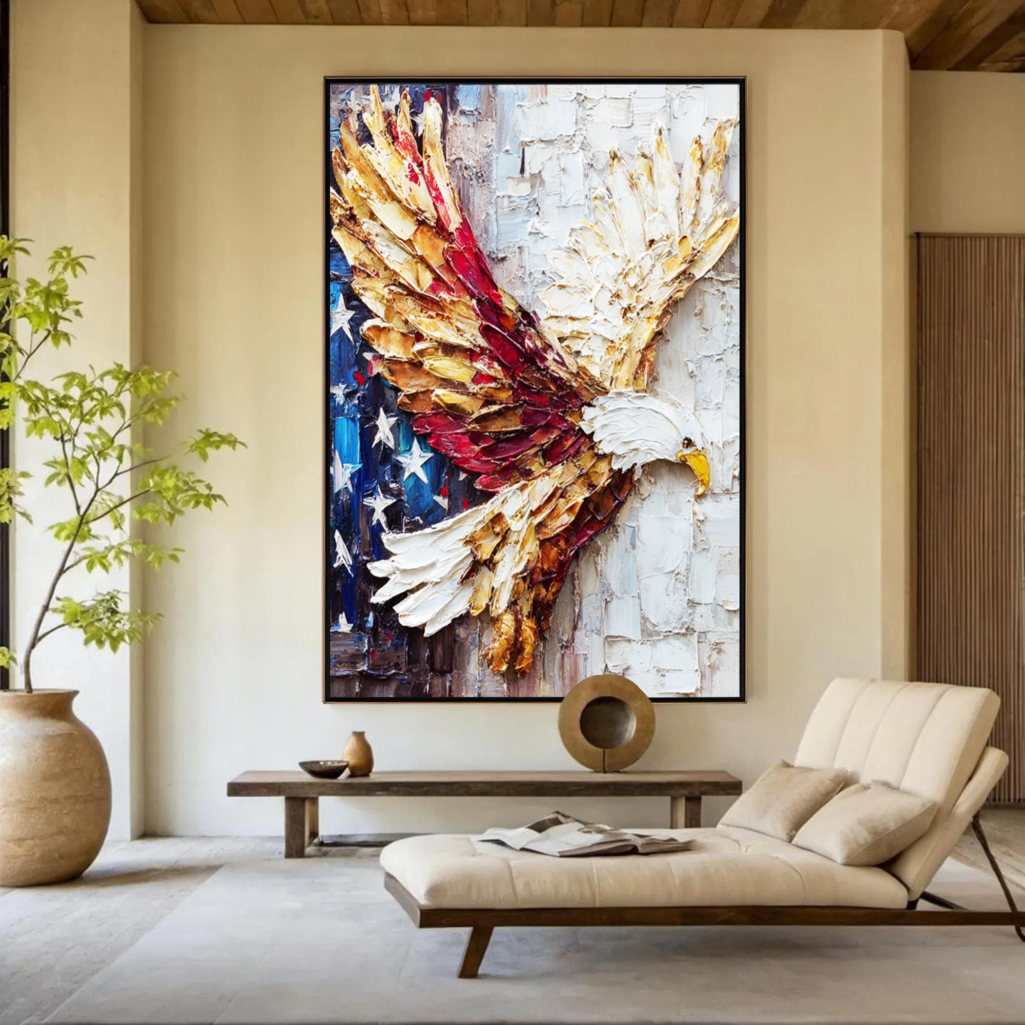 Eagle Oil Painting--#G04
