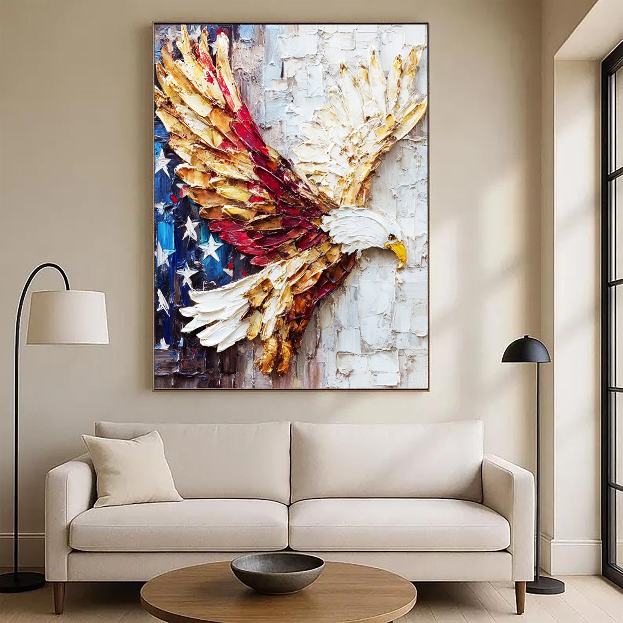Eagle Oil Painting--#G04