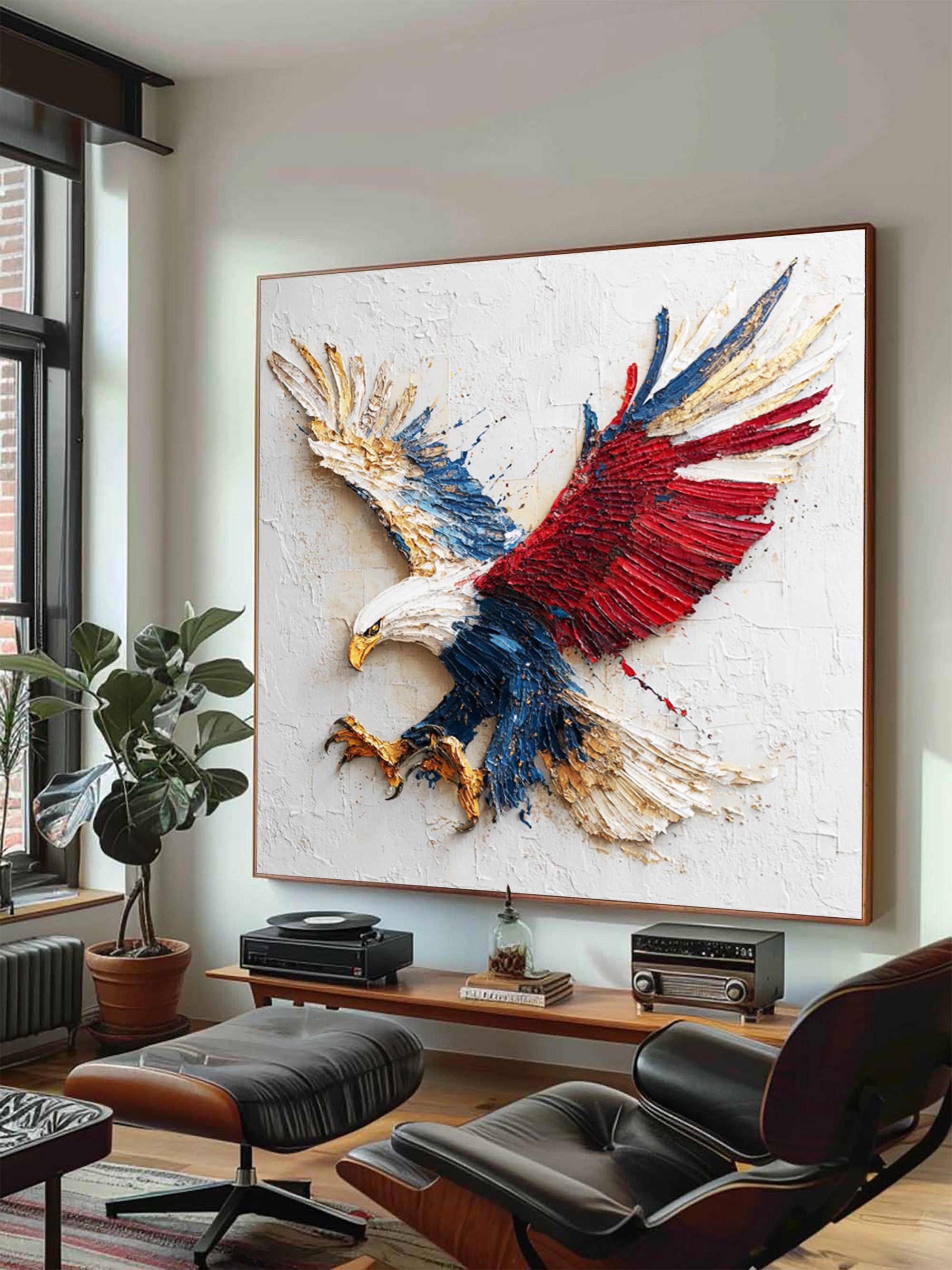 Eagle Oil Painting--#G06