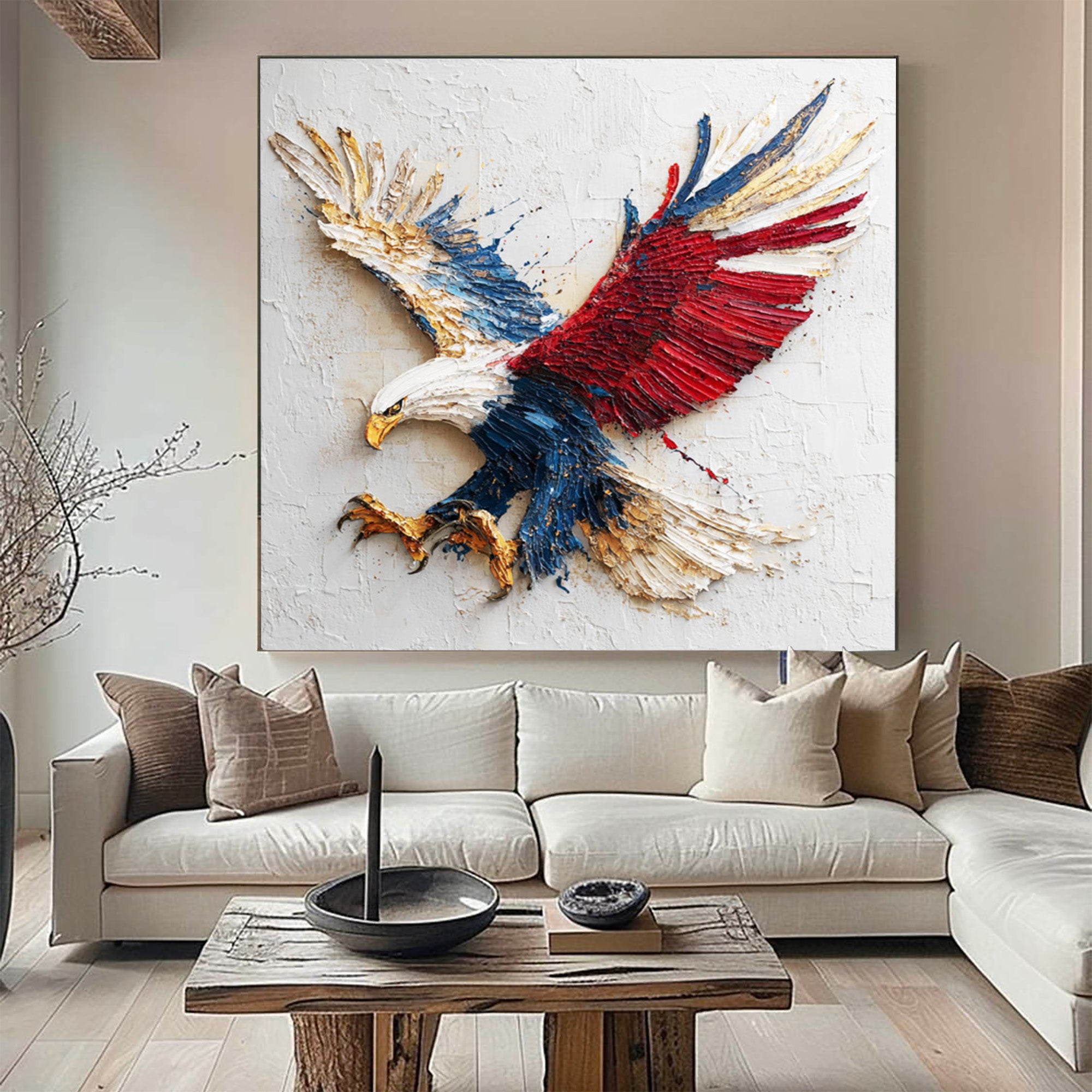 Eagle Oil Painting--#G06