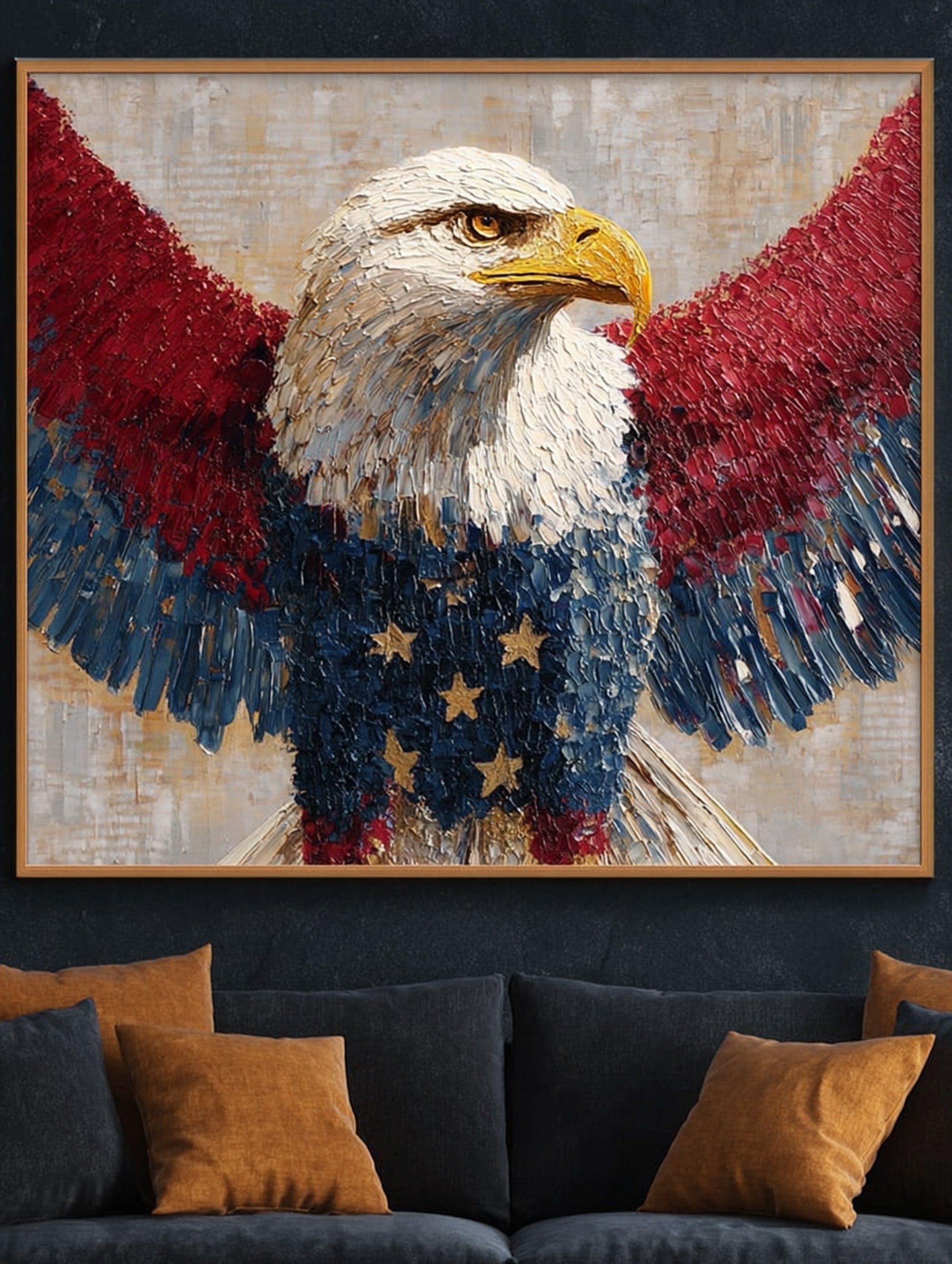 Eagle Oil Painting--#G07