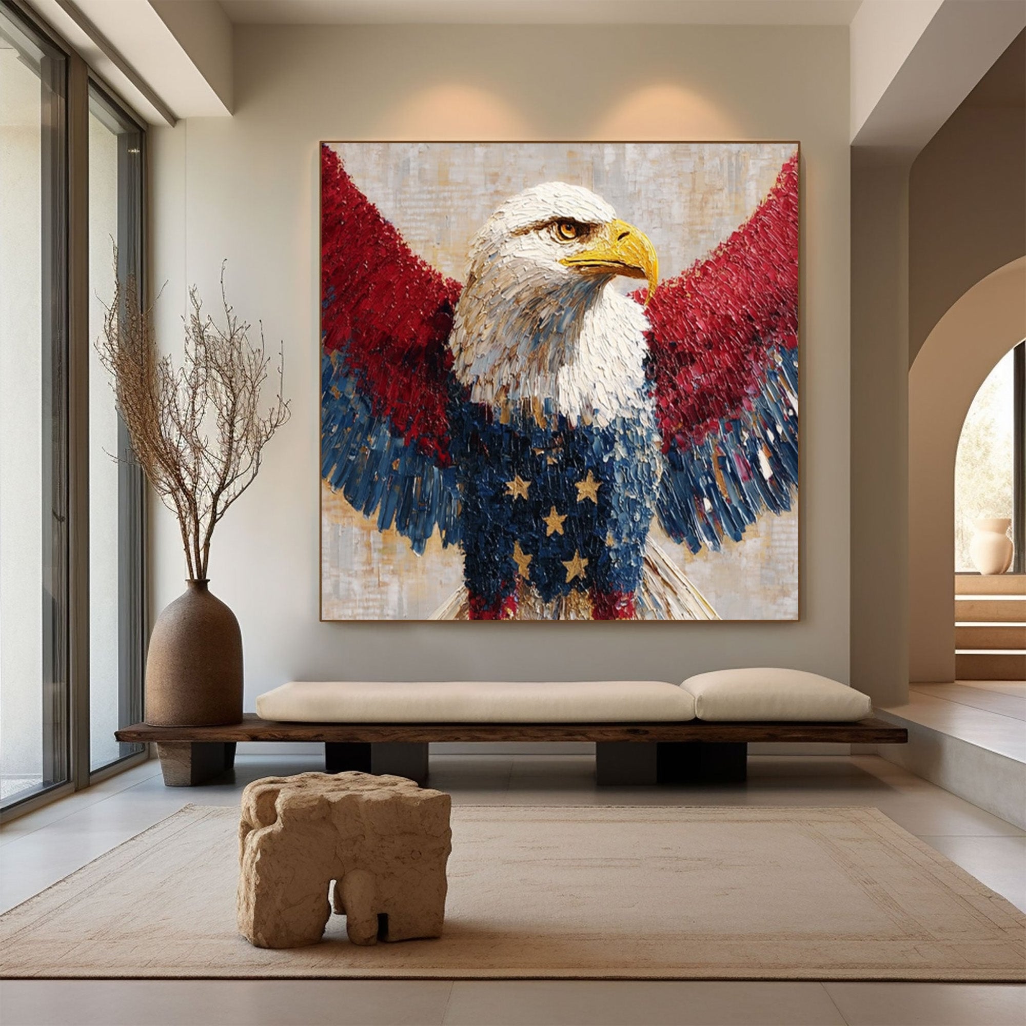 Eagle Oil Painting--#G07
