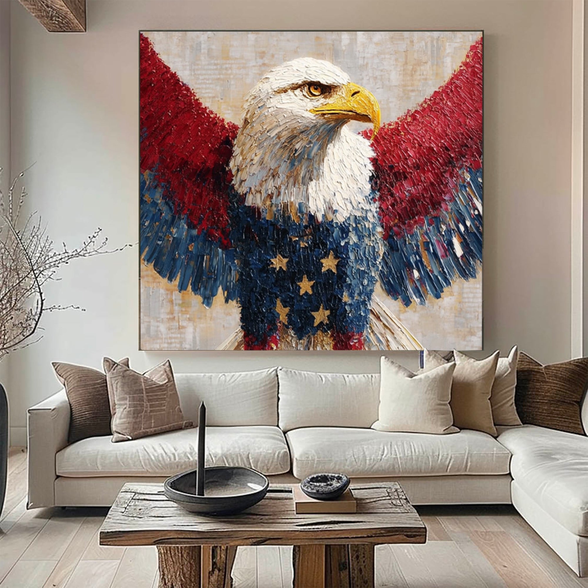 Eagle Oil Painting--#G07