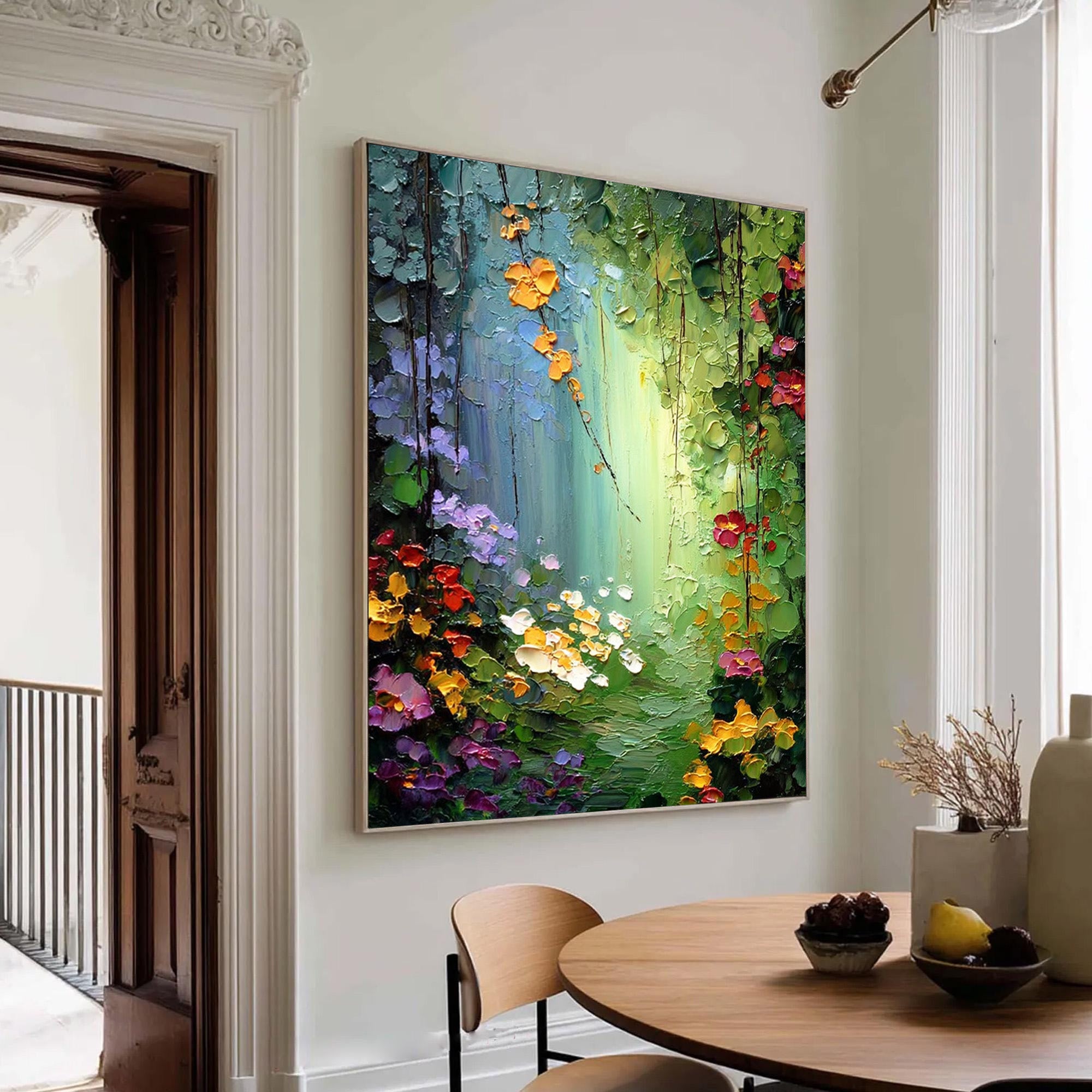 Green Canvas Art--#C05