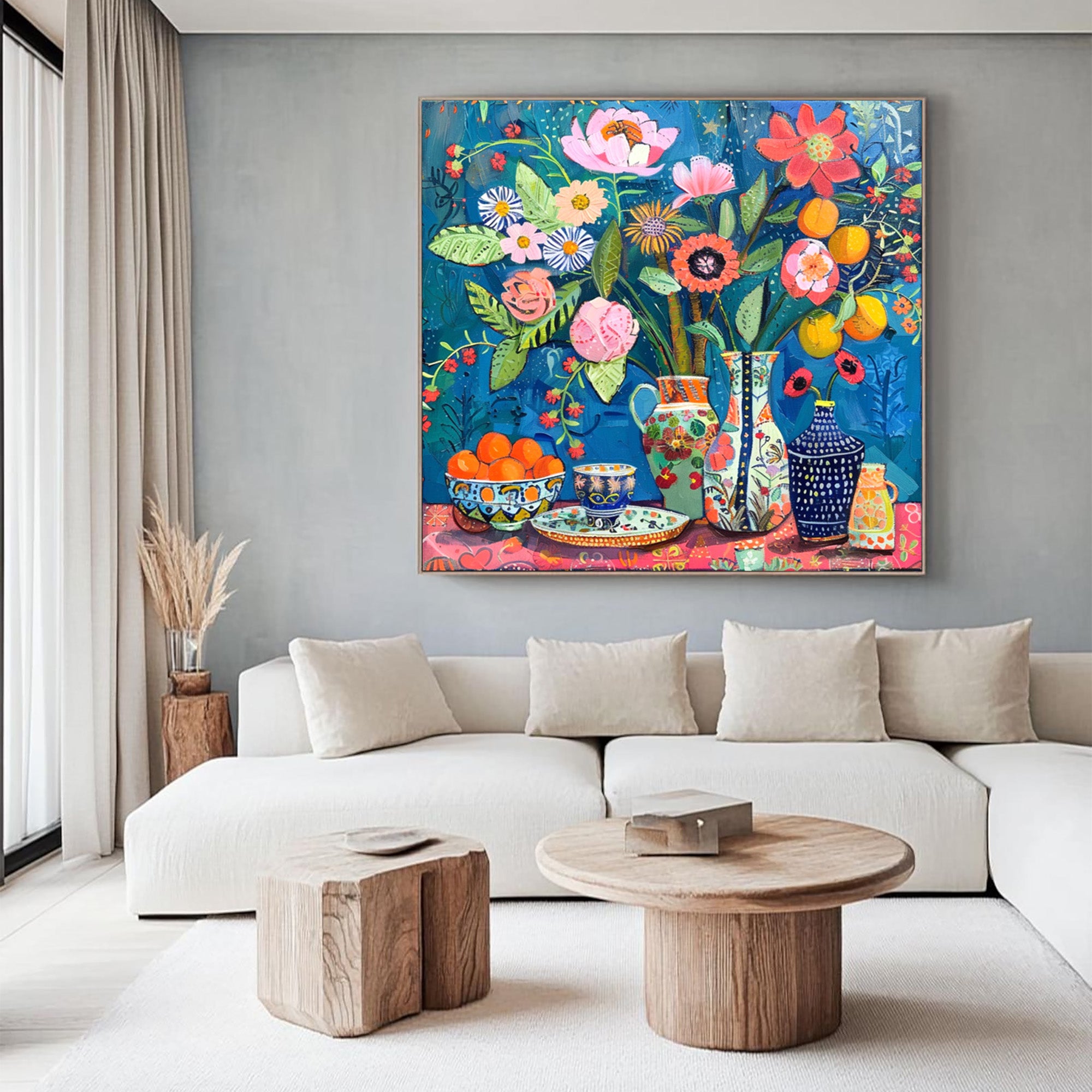 Vibrant Floral Art--#F001