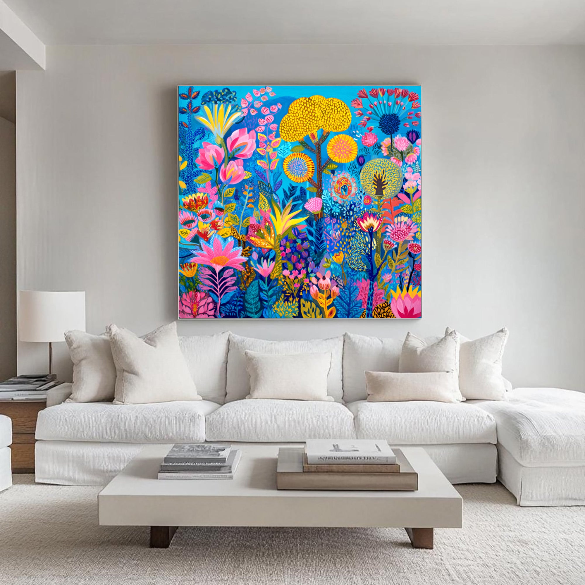 Vibrant Floral Art--#F002