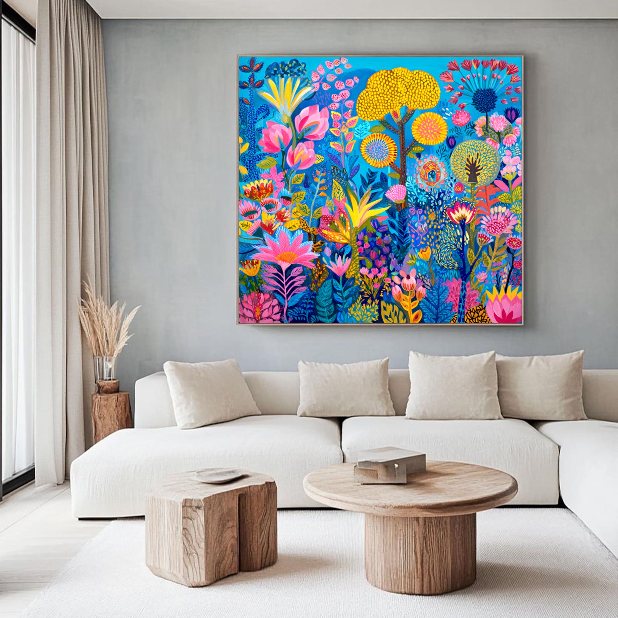 Vibrant Floral Art--#F002