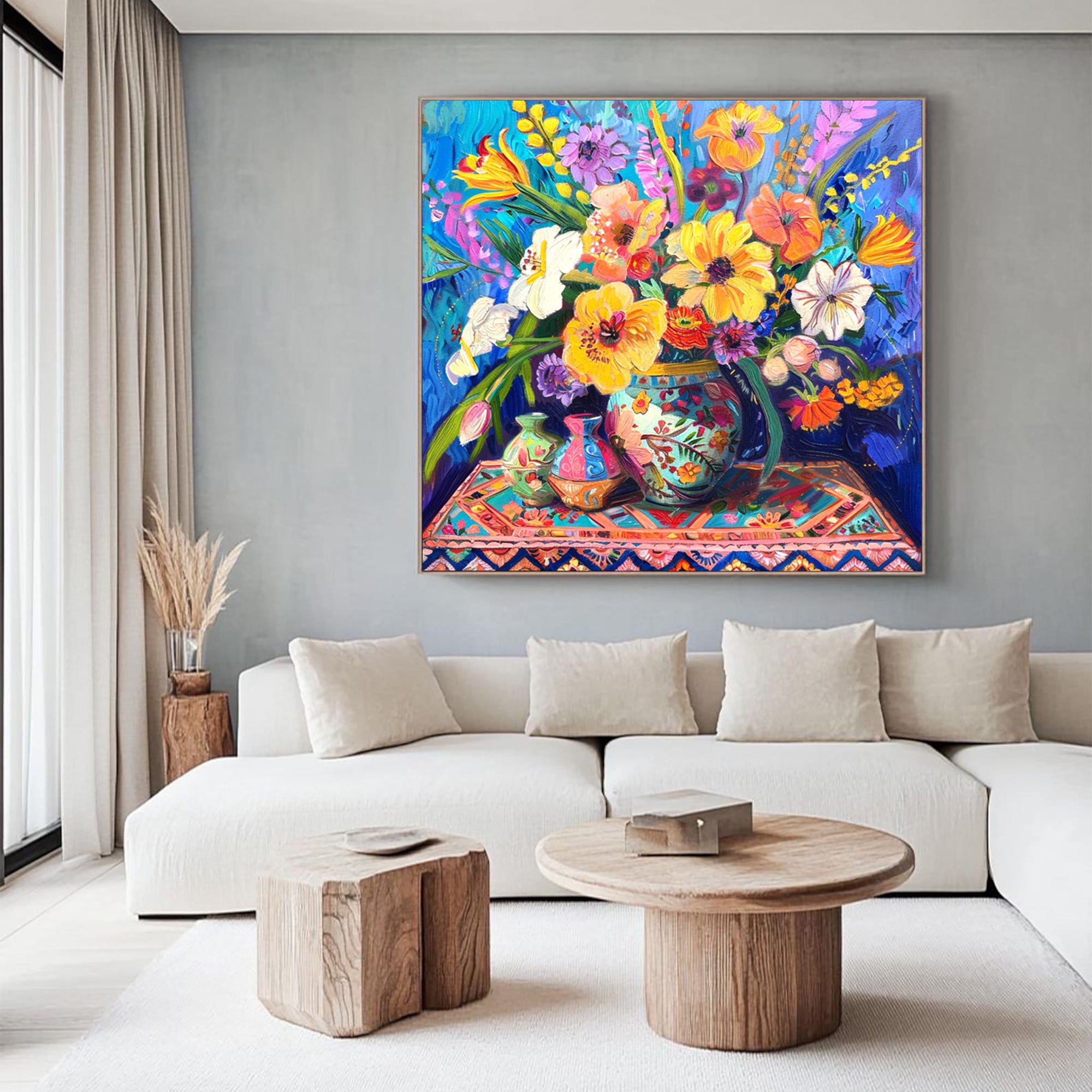 Vibrant Floral Art--#F003
