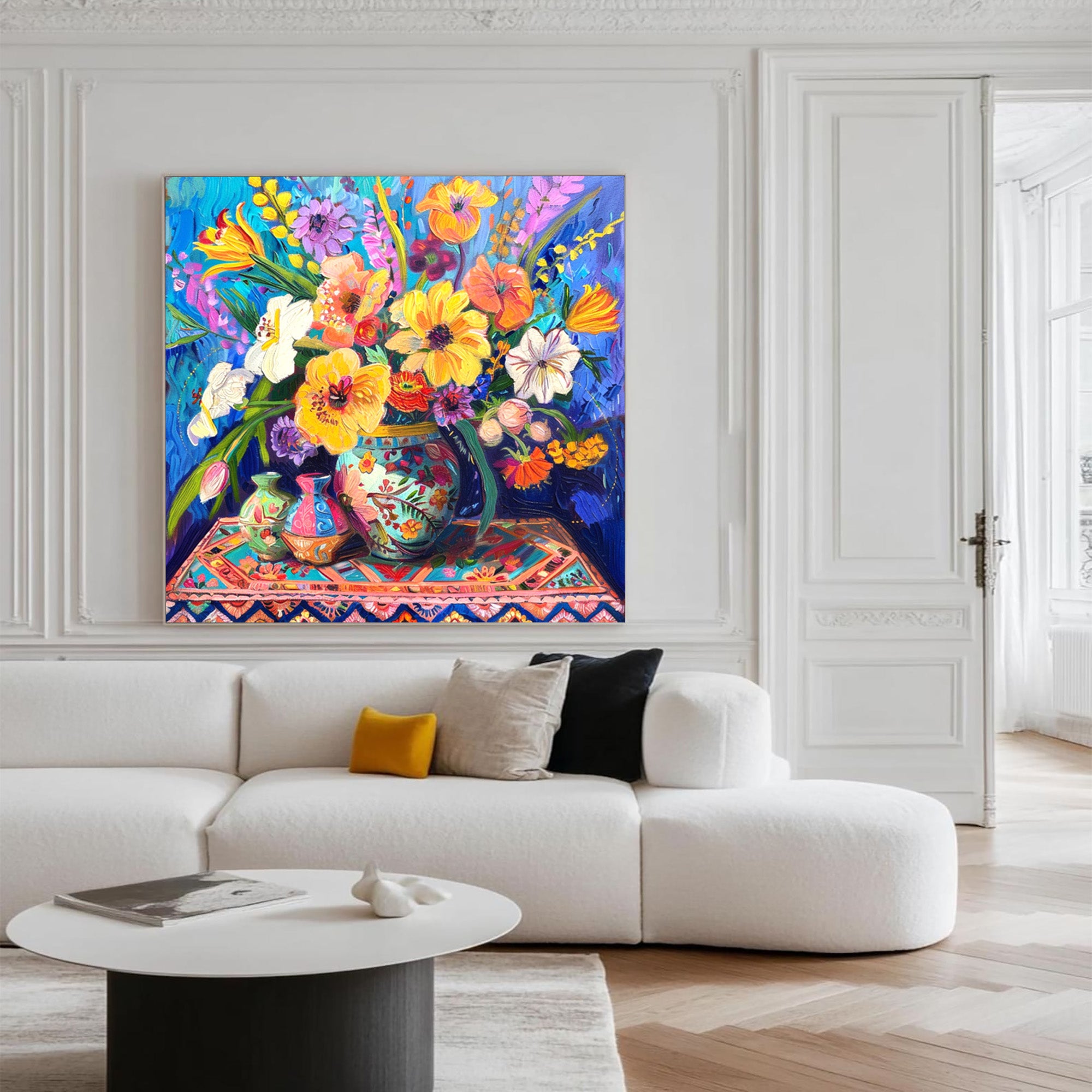 Vibrant Floral Art--#F003