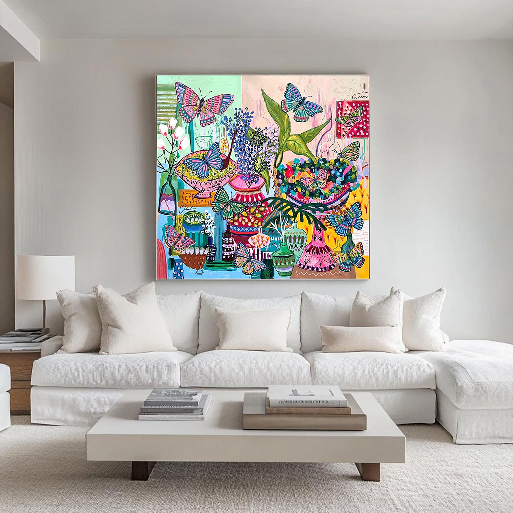 Vibrant Floral Art--#F005