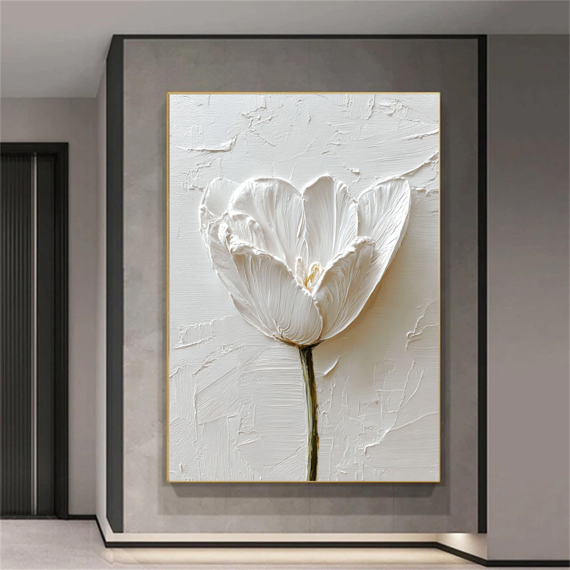 White Tulip Art