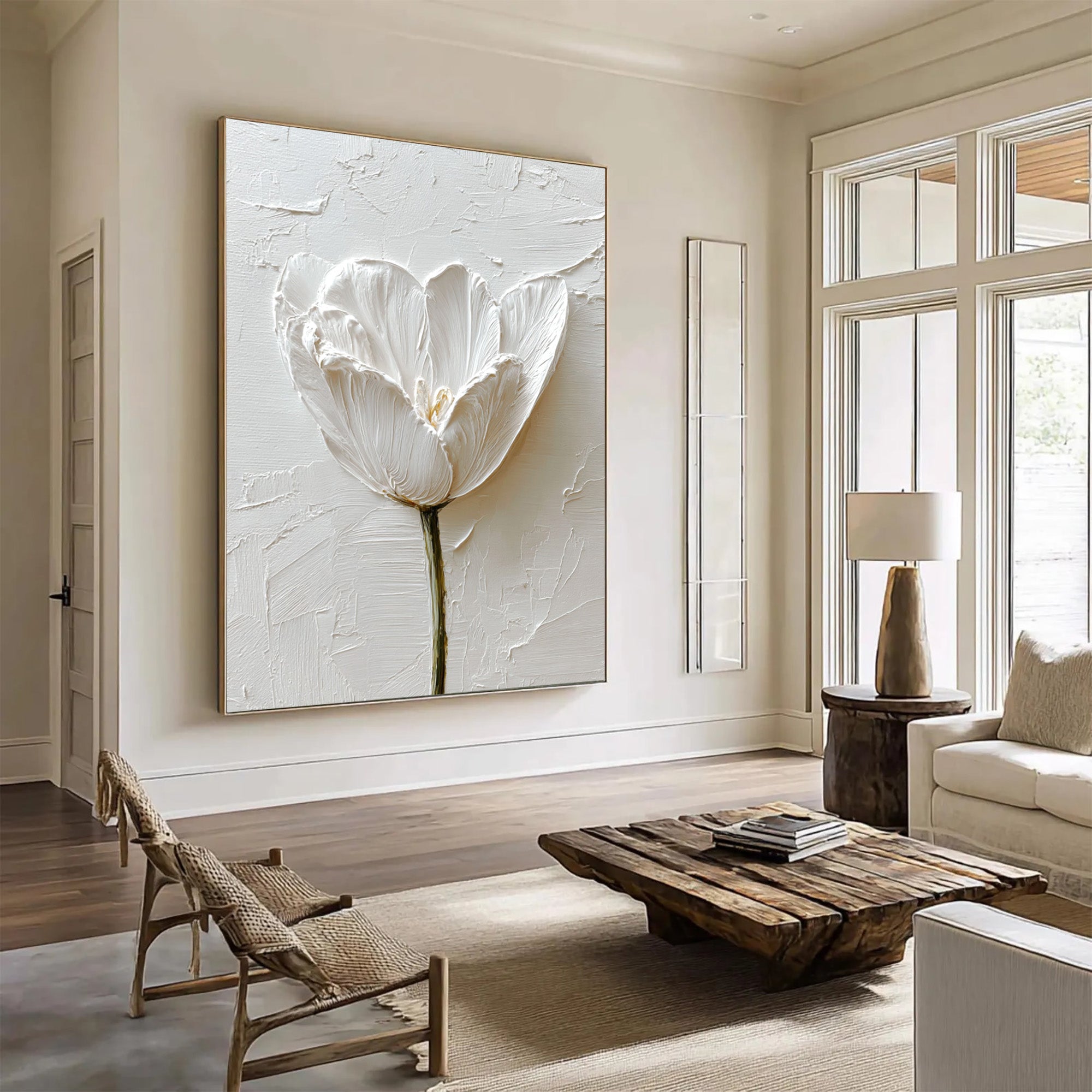 White Tulip Art