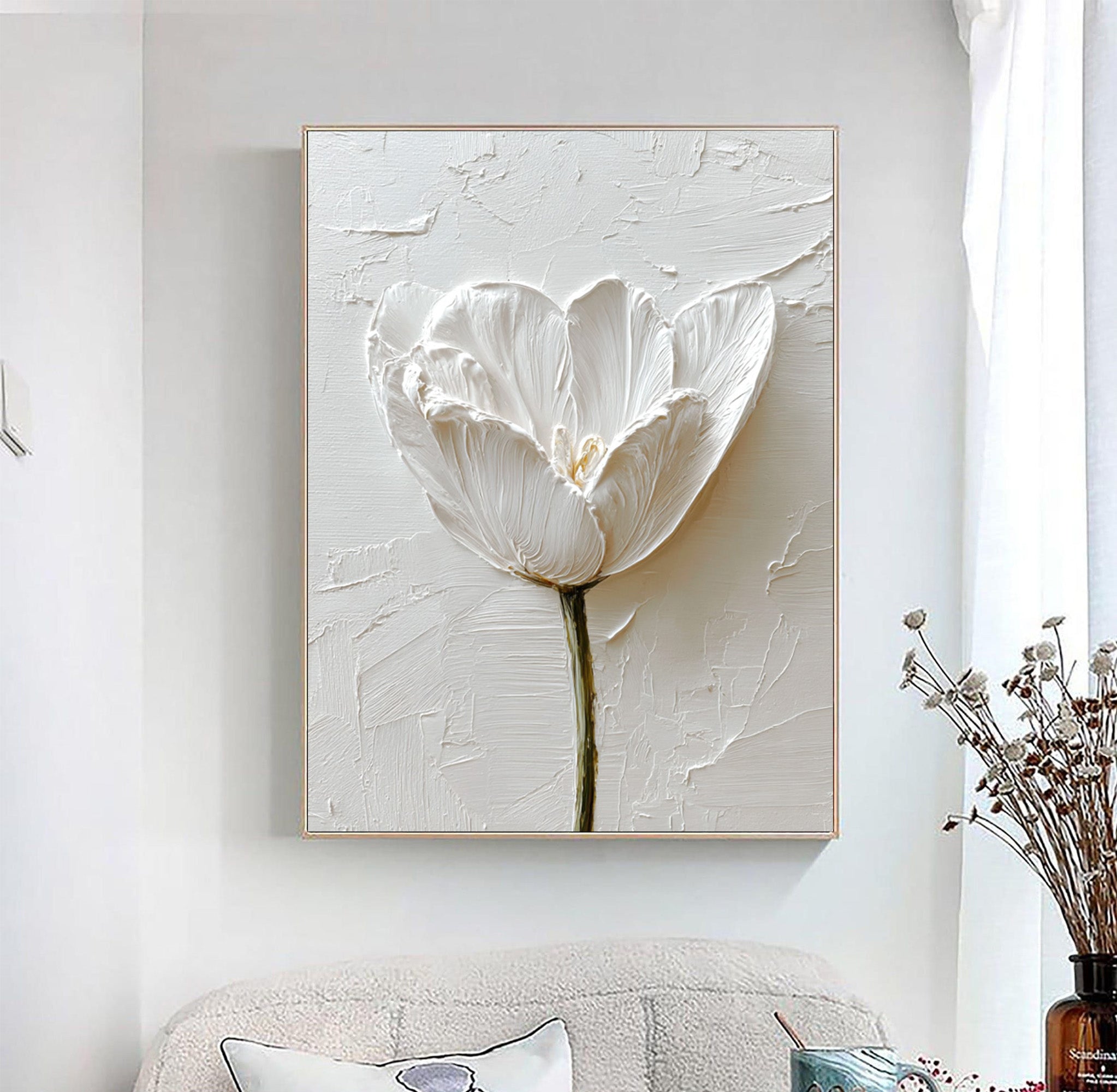 White Tulip Art