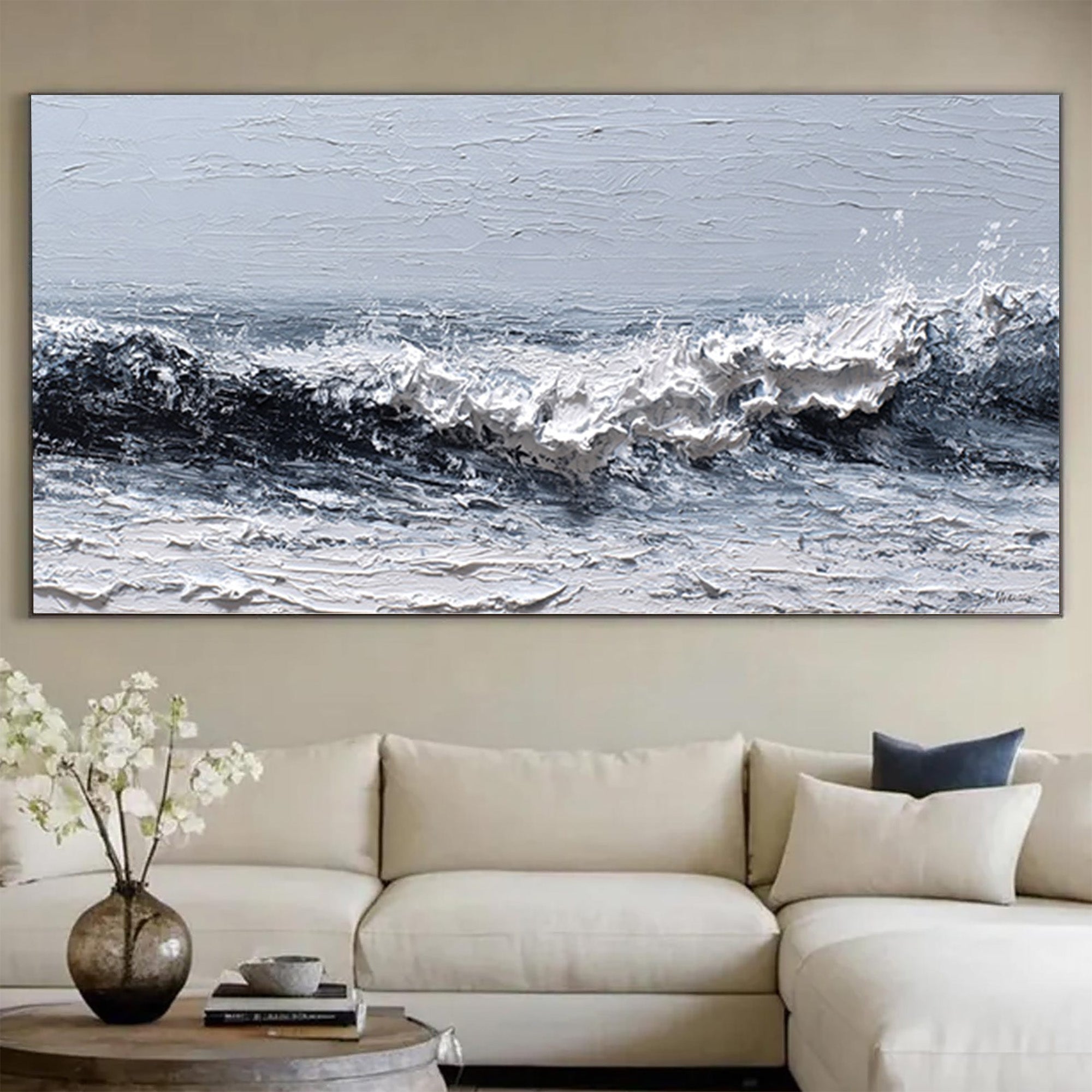 Ocean Waves Art-D009