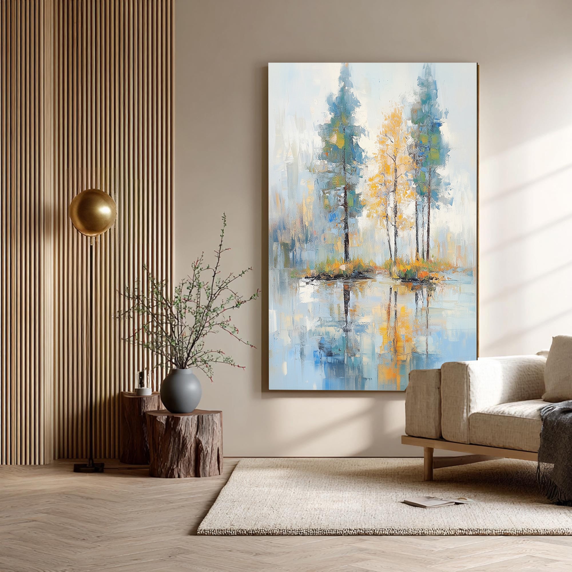 Abstract Painting | Tree Landscape Art