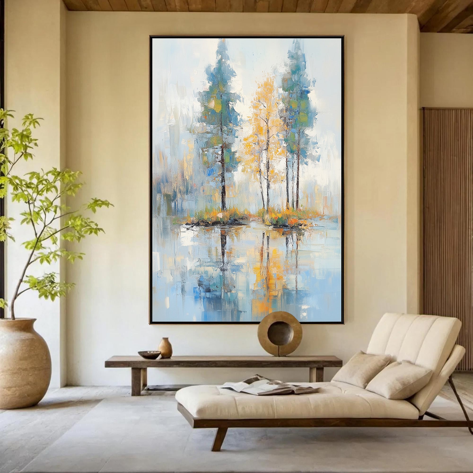 Abstract Painting | Tree Landscape Art