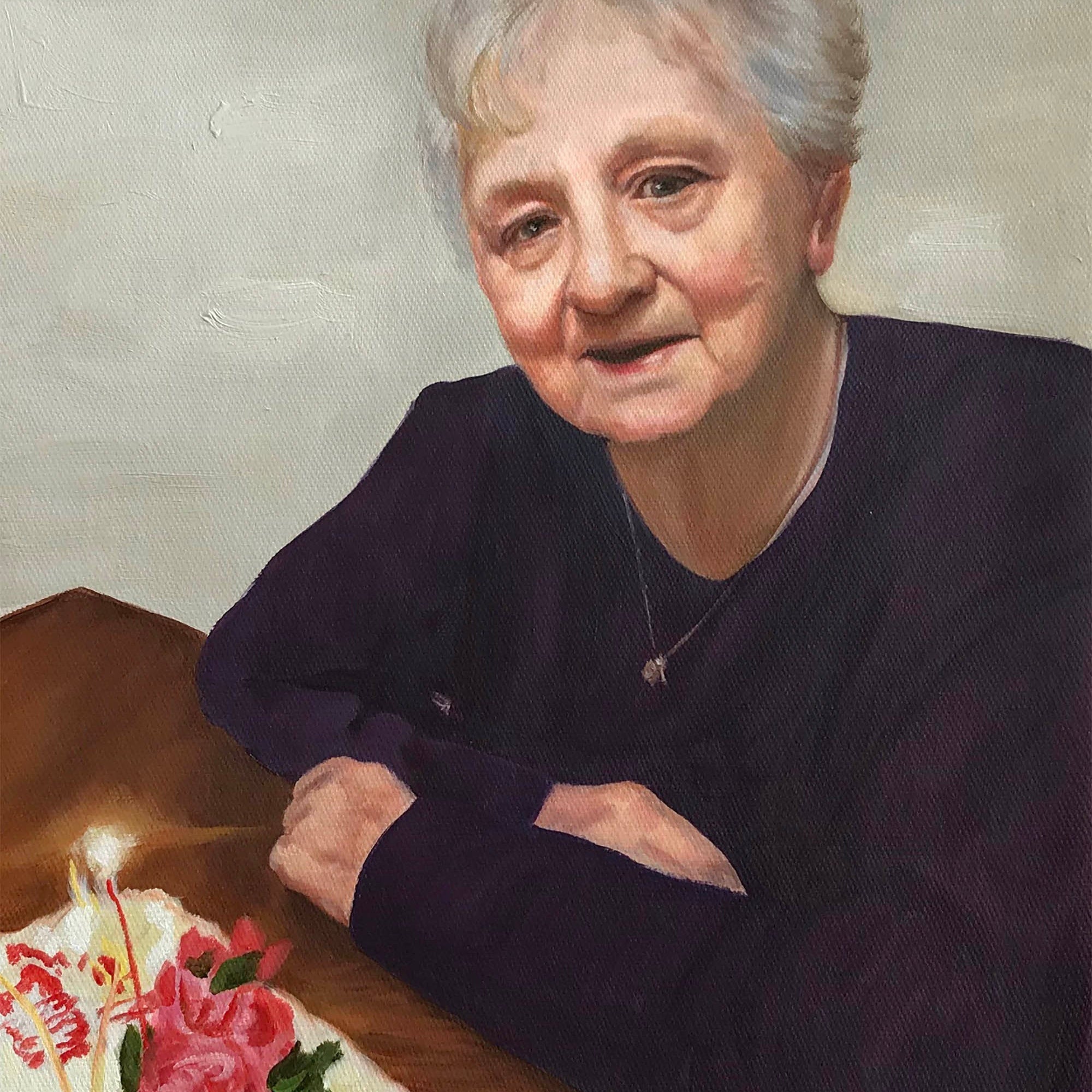 Custom Mother Oil Portrait