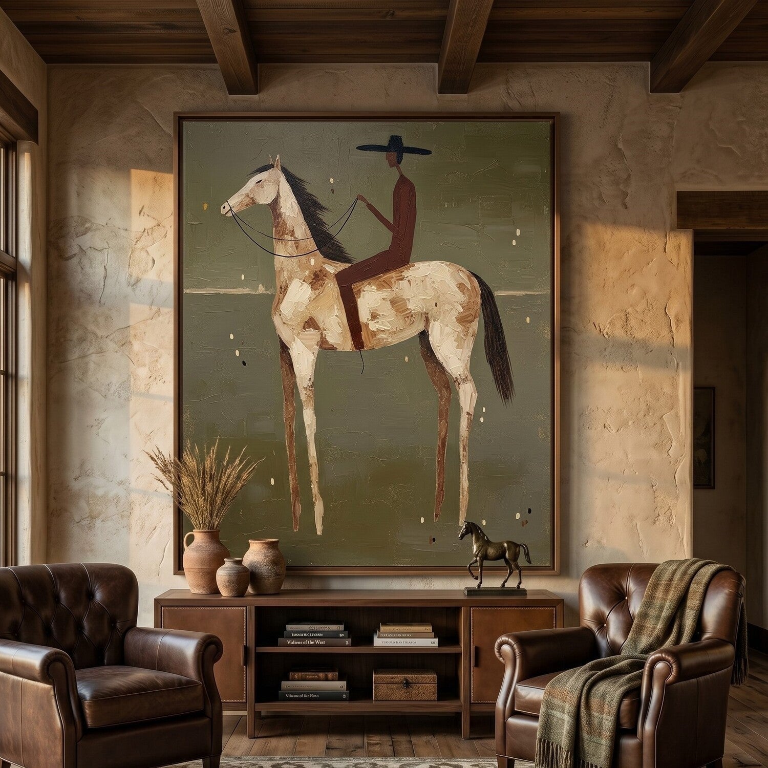 Vintage Americana Art | Olive Solitude