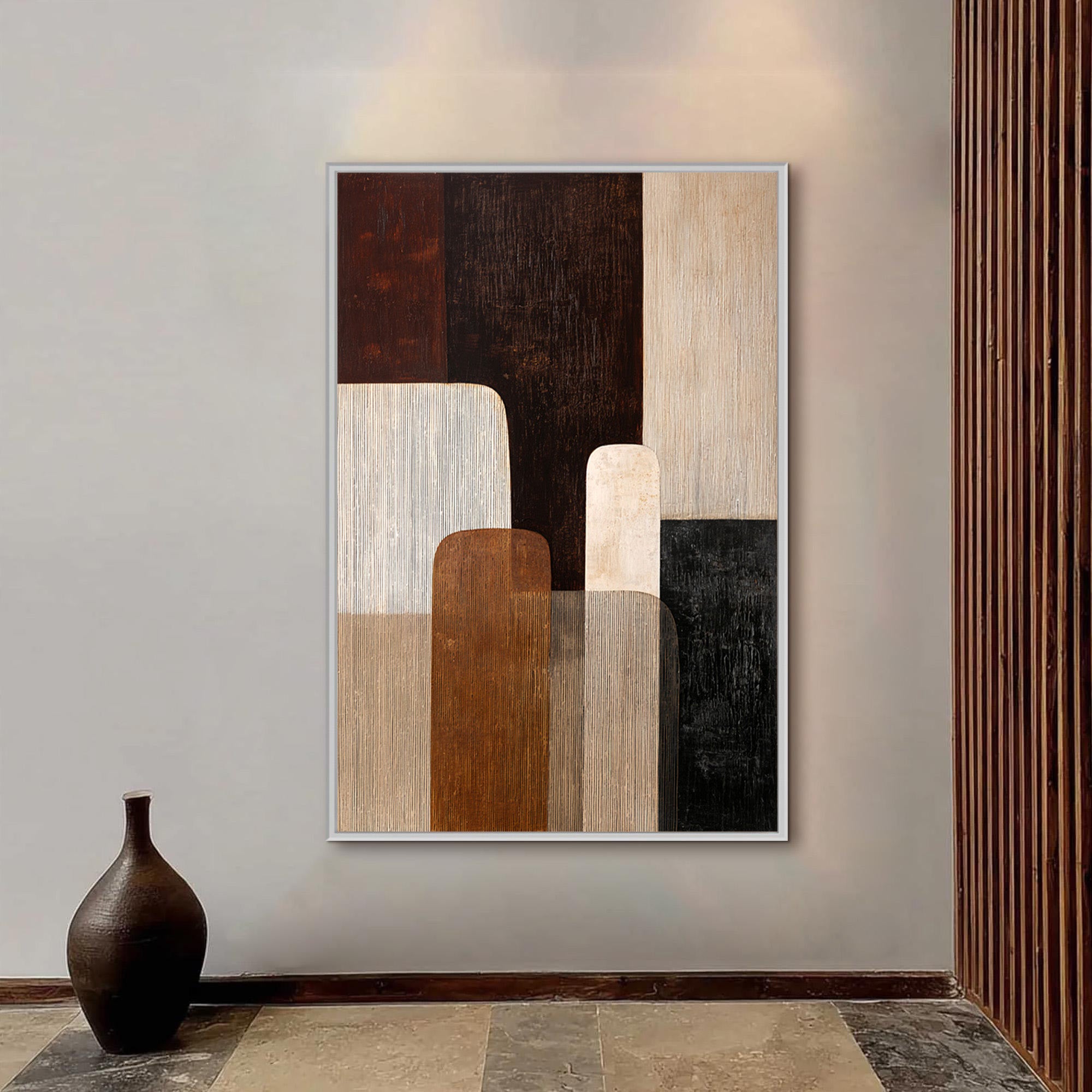 Brown Geometric Art-GP006