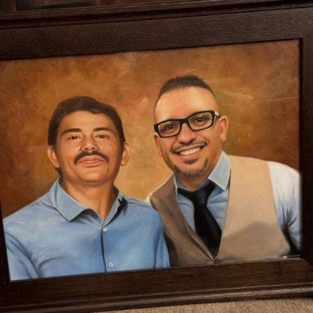 Custom Father Oil Painting