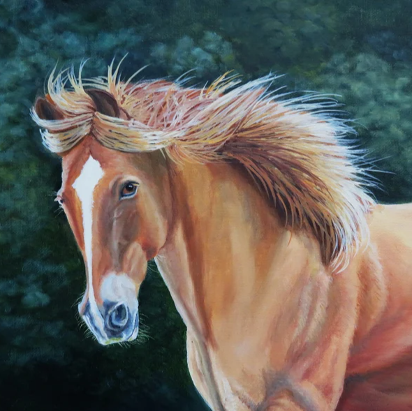 Custom Horse Oil Painting