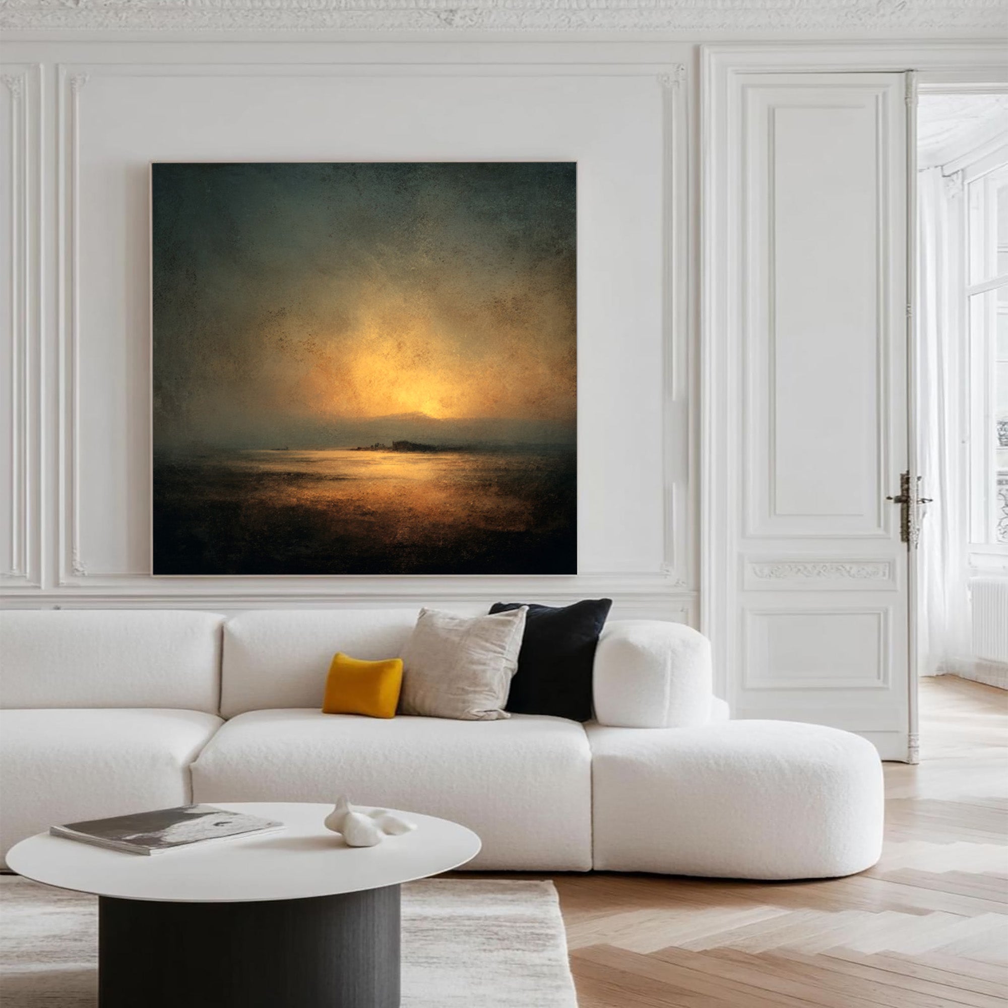 Beige Landscape Art