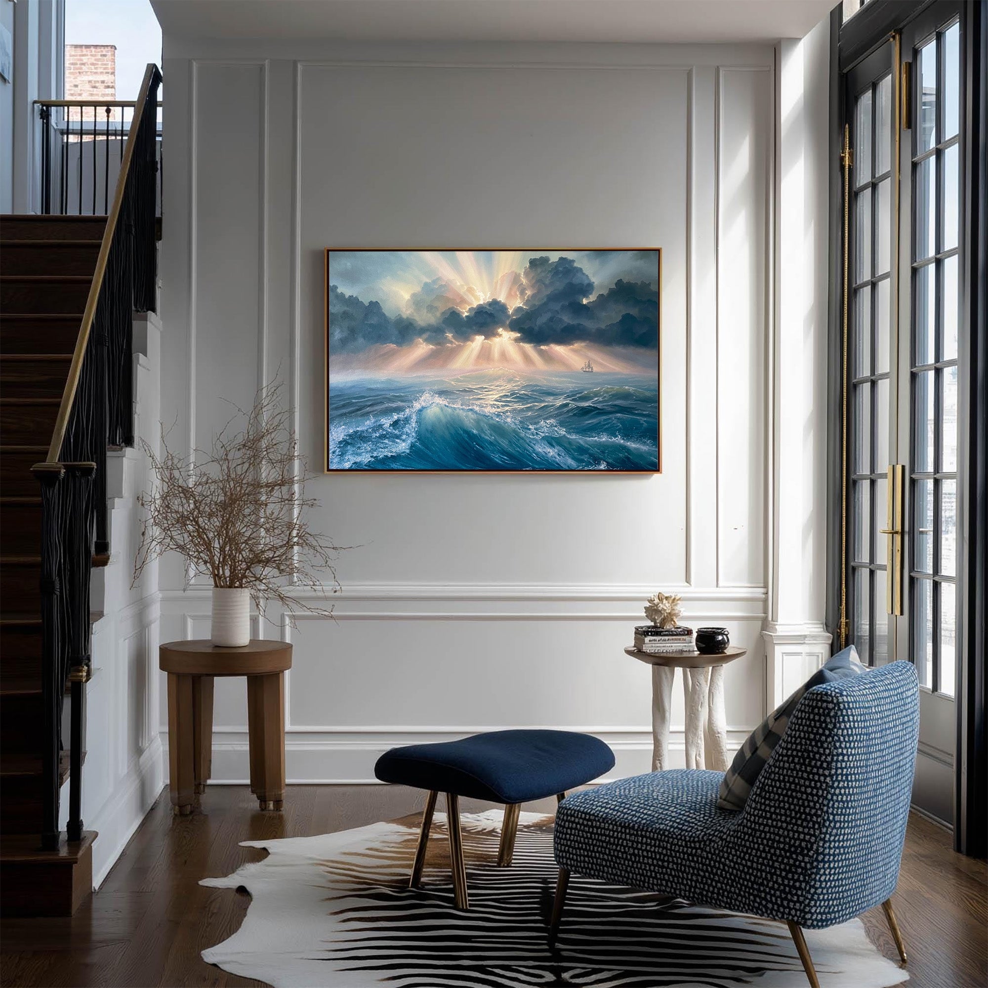 Ocean Waves Art-D008