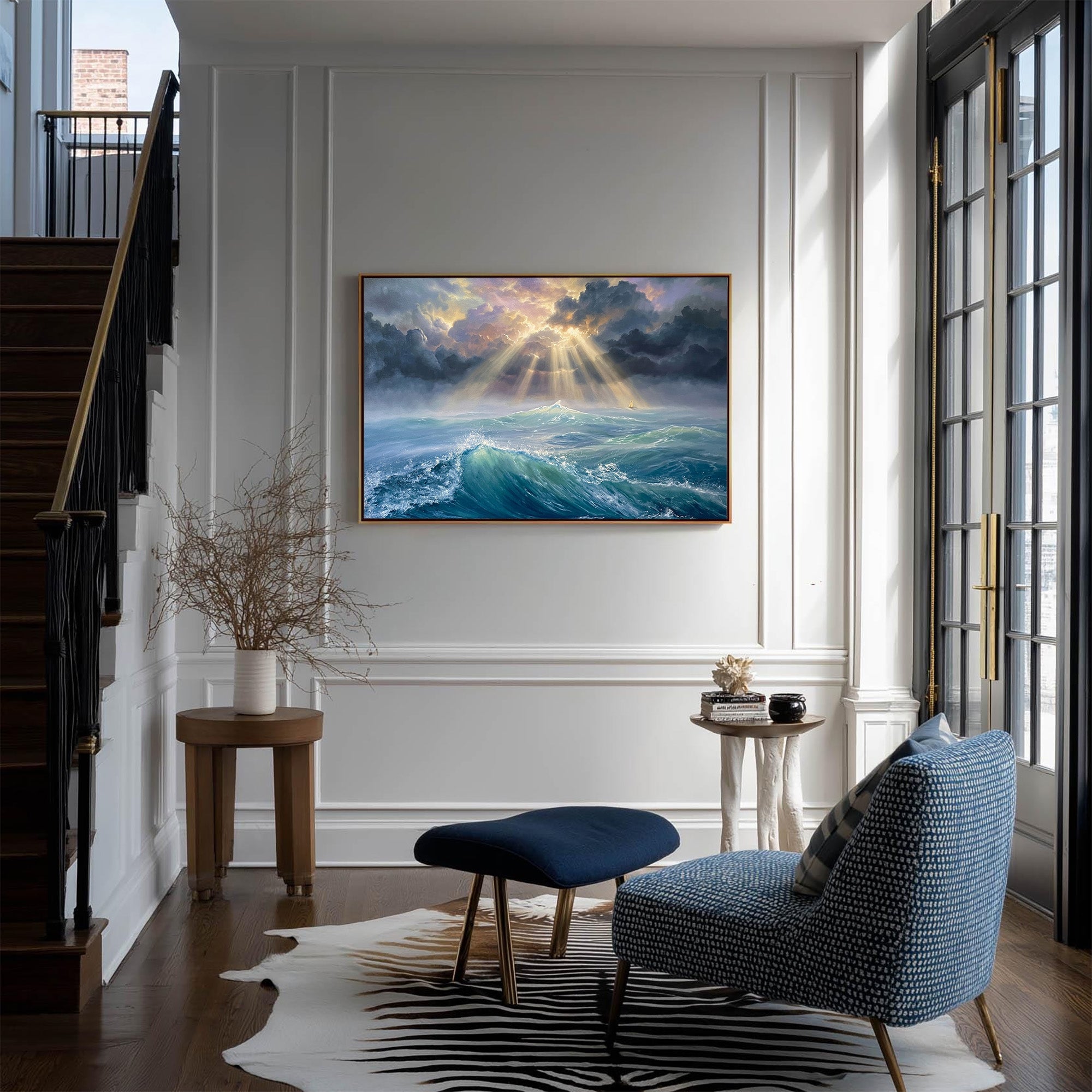 Ocean Waves Art-D009